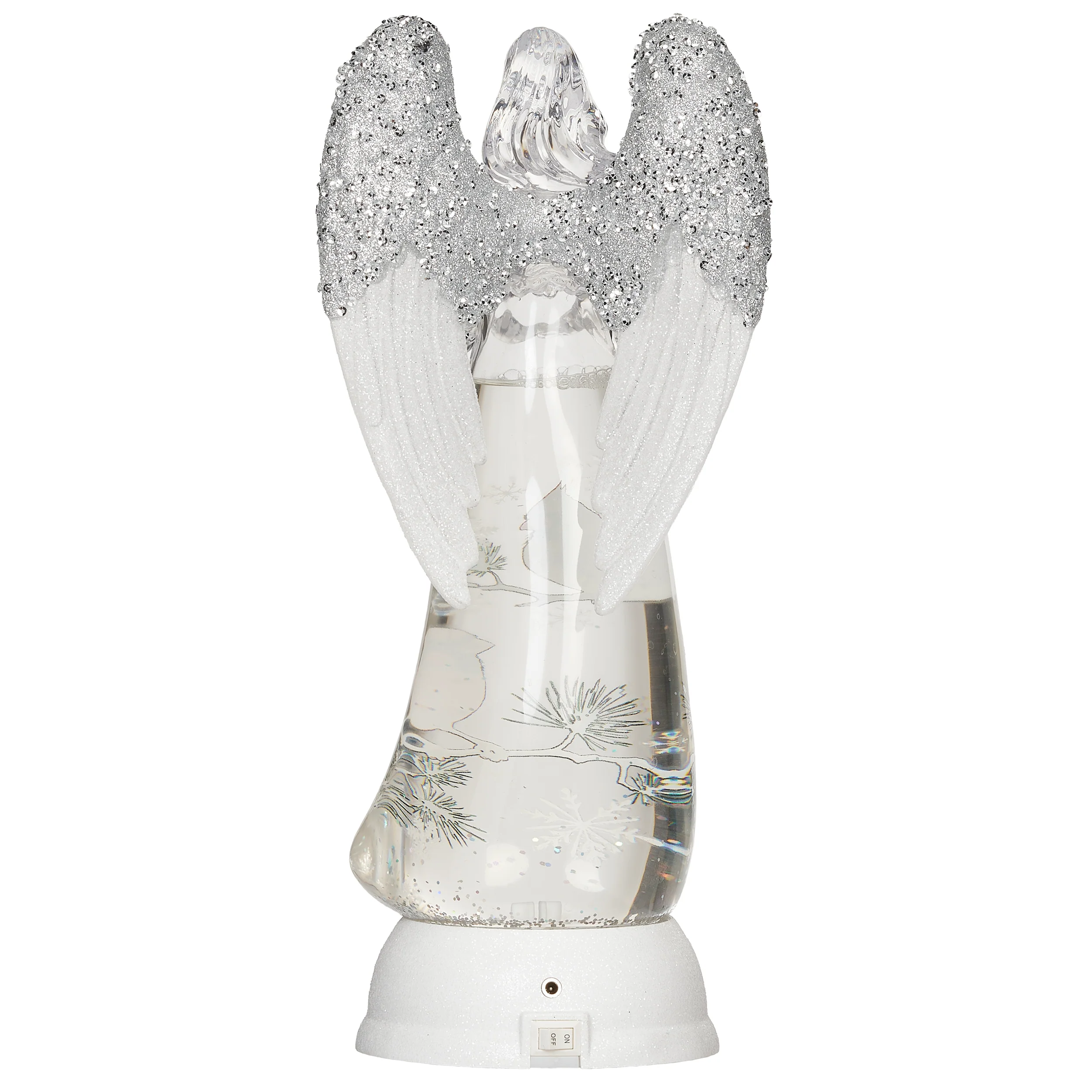 Confetti Lites Lighted Swirl Angel with Cardinal Scene Print - Image 4