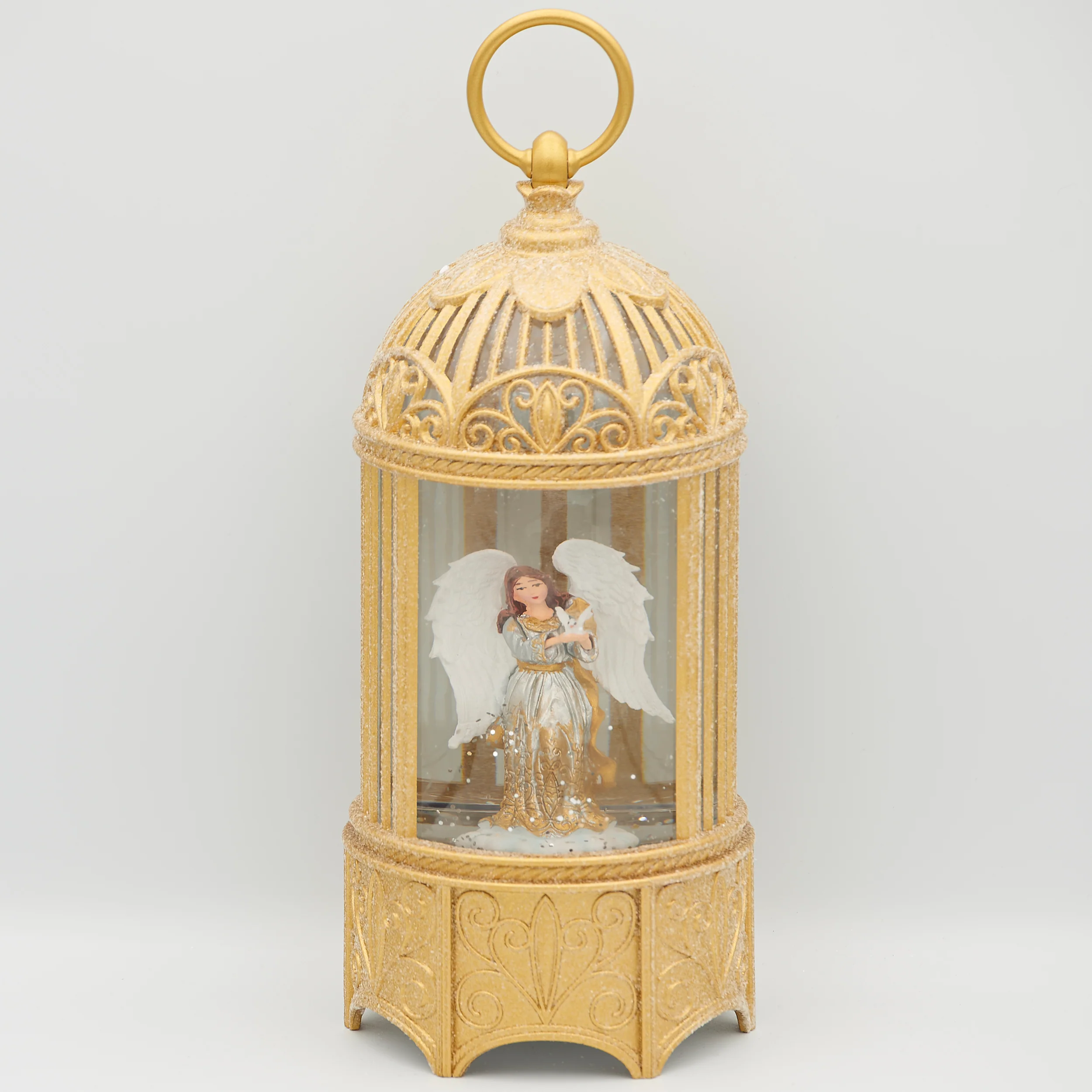 Confetti Lites Lighted Swirl Birdcage with Angel & Dove - Image 5