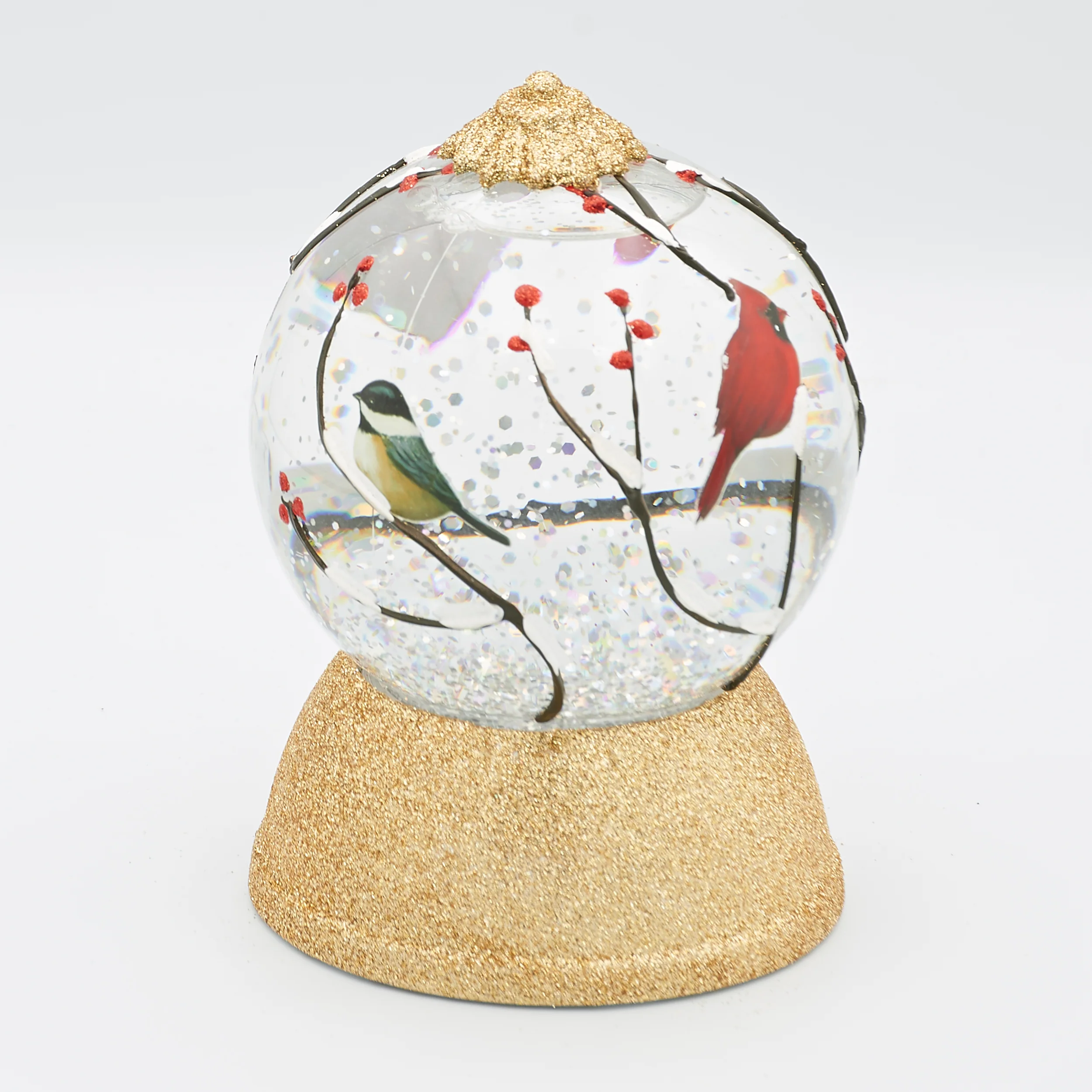 Confetti Lites Lighted Swirl Cardinal & Chickadee Print - Image 2