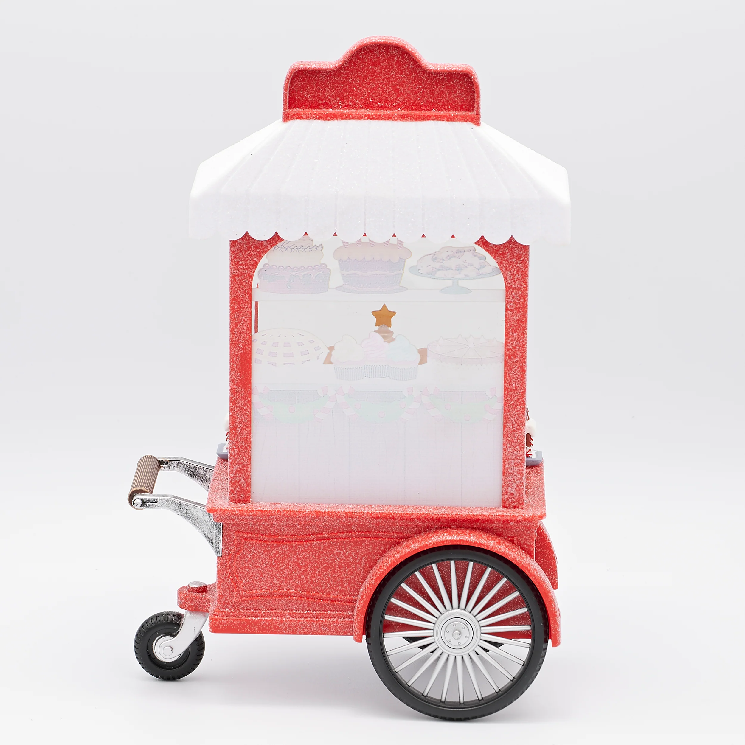 Confetti Lites Lighted Swirl Gingerbread Bakery Shoppe Cart - Image 3