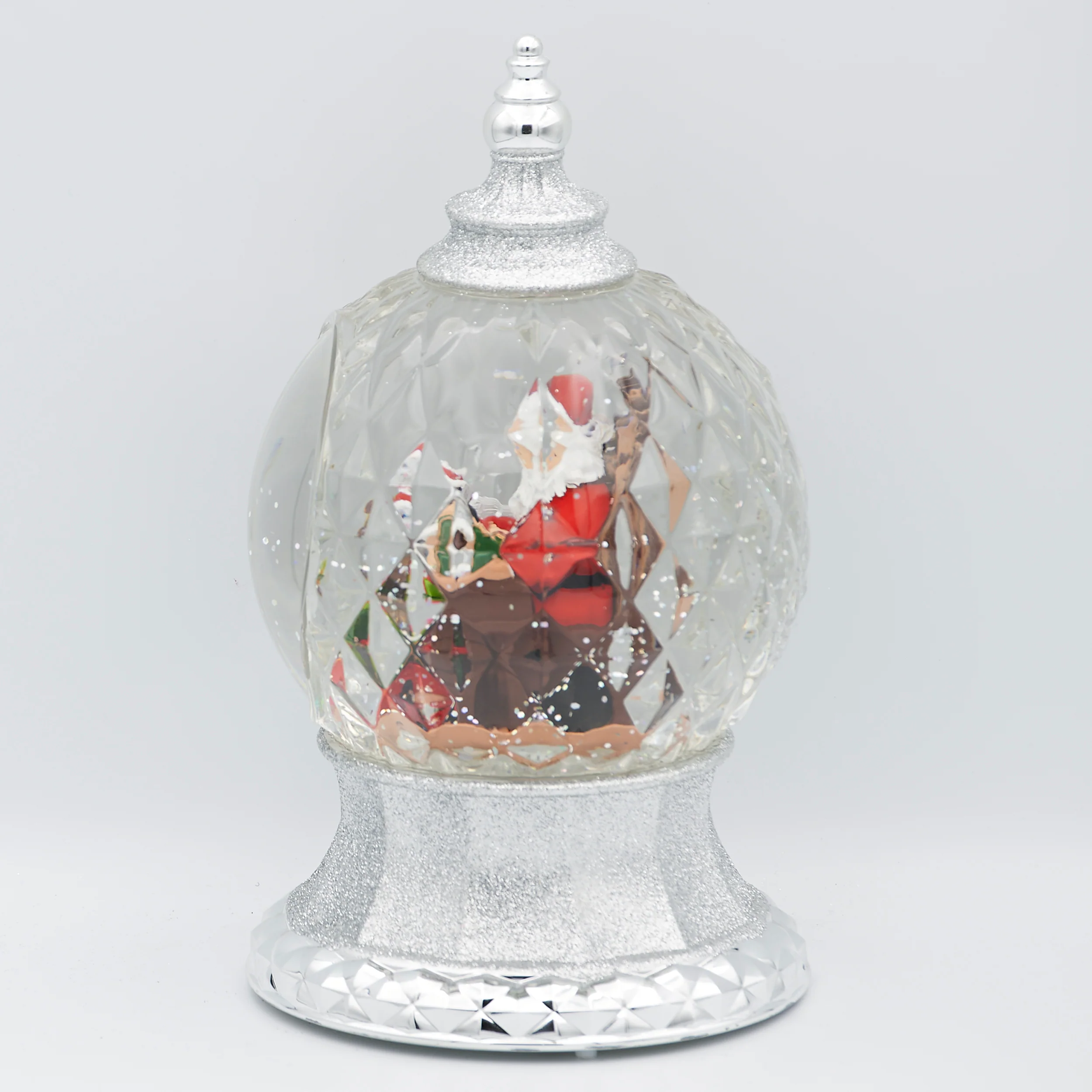 Confetti Lites Lighted Swirl Faceted Dome with Santa's List - Image 4