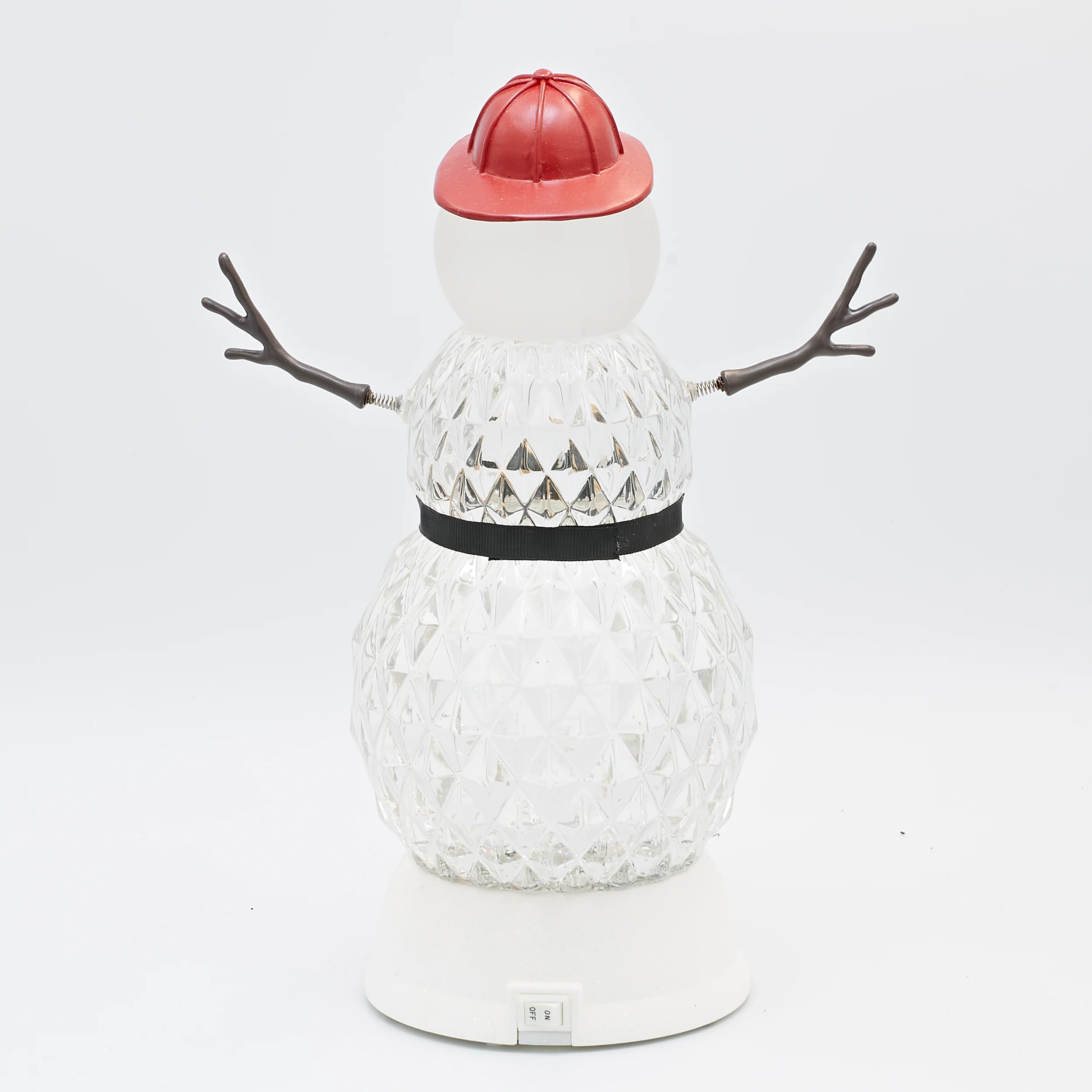 Confetti Lites Lighted Swirl Fireman Snowman - Image 3