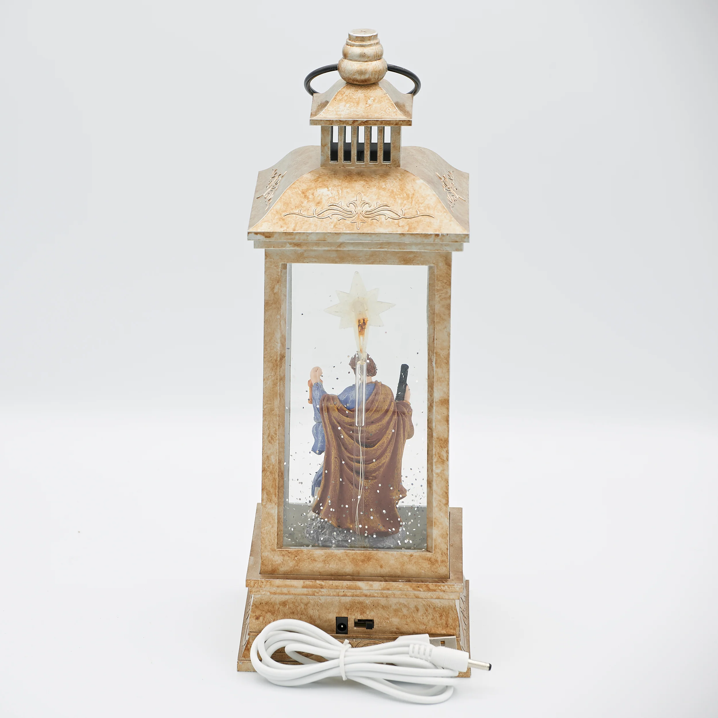 Confetti Lites Lighted Swirl Lantern – Holy Family with Lit Star - Image 2