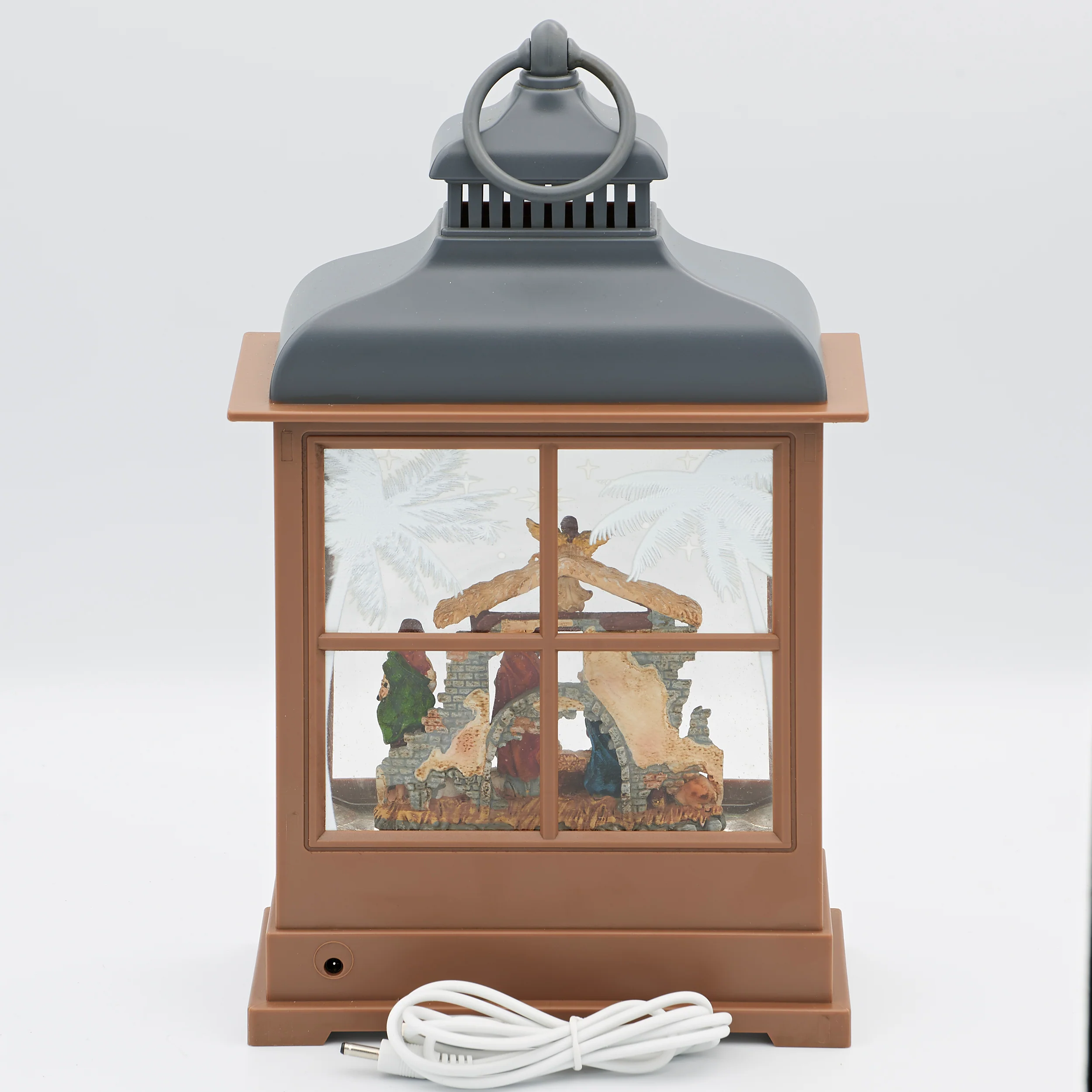 Confetti Lites Lighted Swirl Nativity Lantern - Image 3