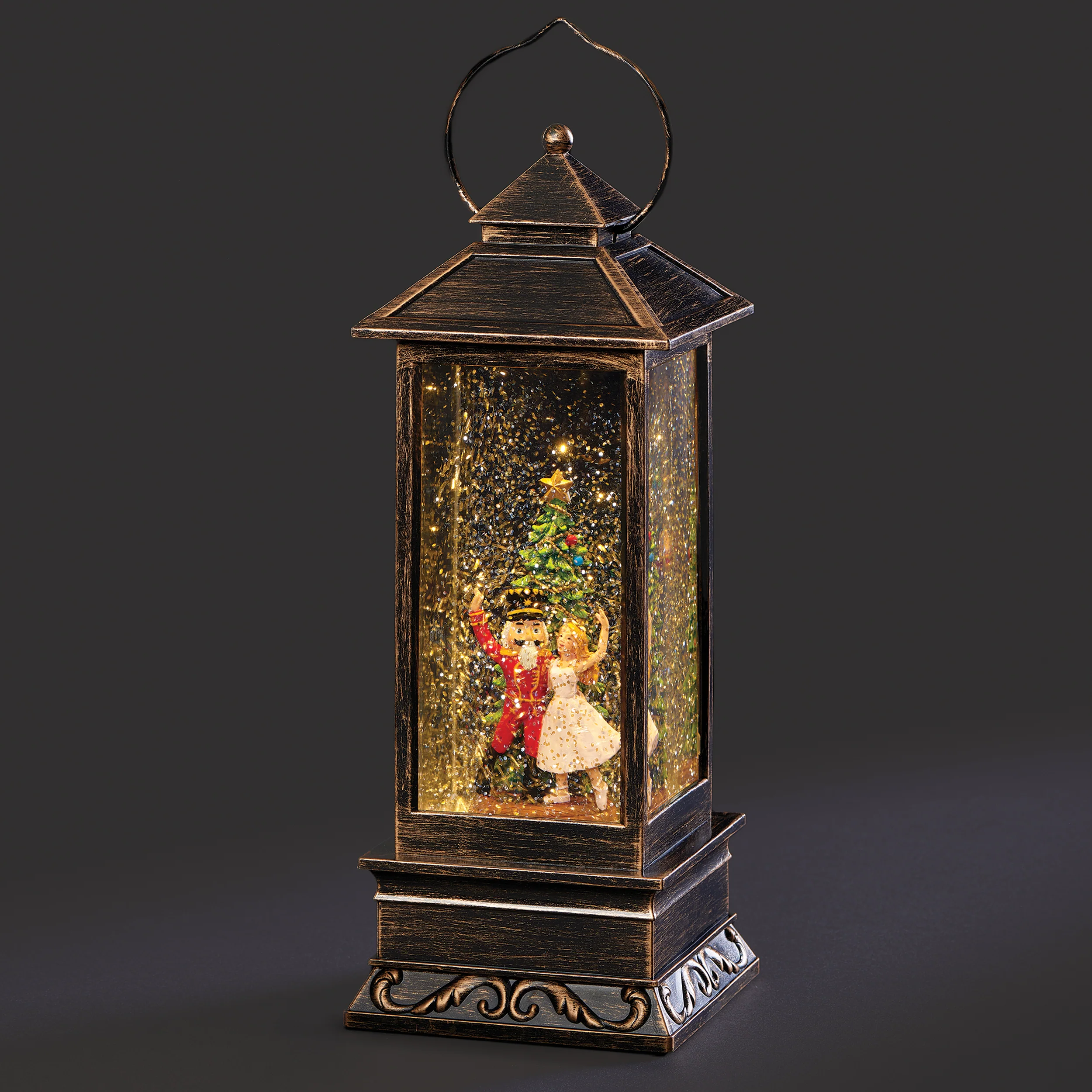 Confetti Lites Lighted Swirl Nutcracker Lantern