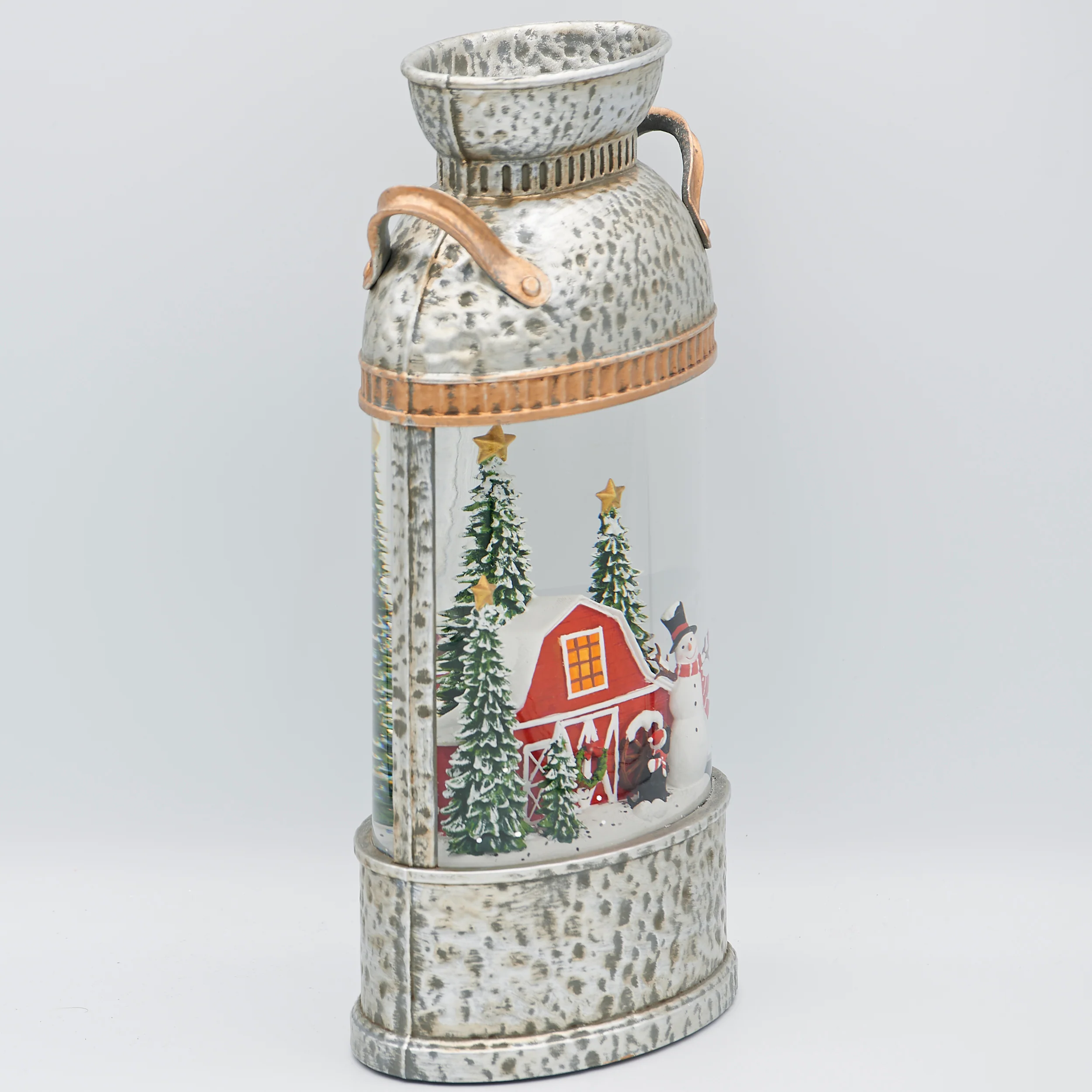 Confetti Lites Lighted Swirl Milk Can Farm Scene - Image 3