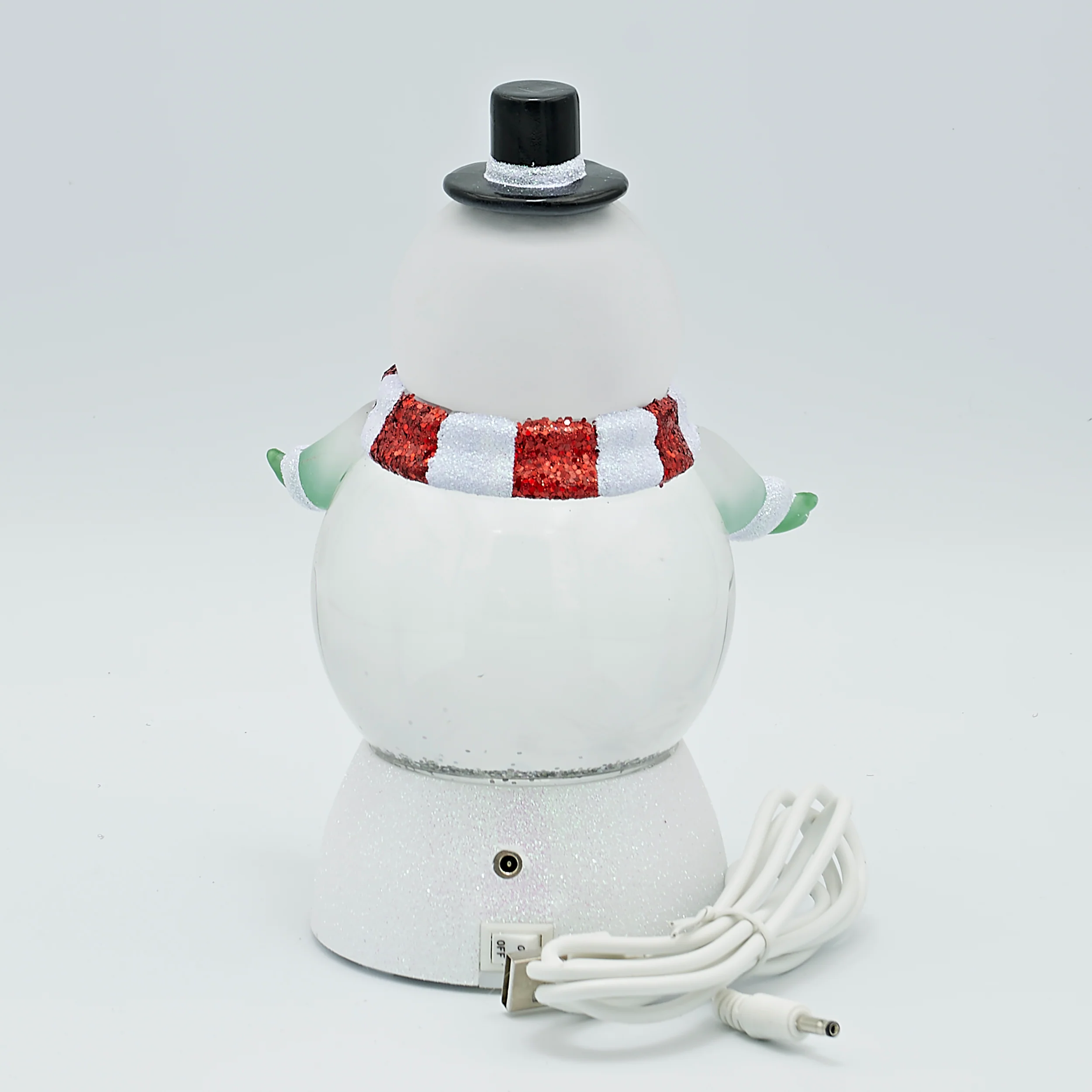 Confetti Lites Lighted Swirl Multi Colored Snowman with Top Hat - Image 2
