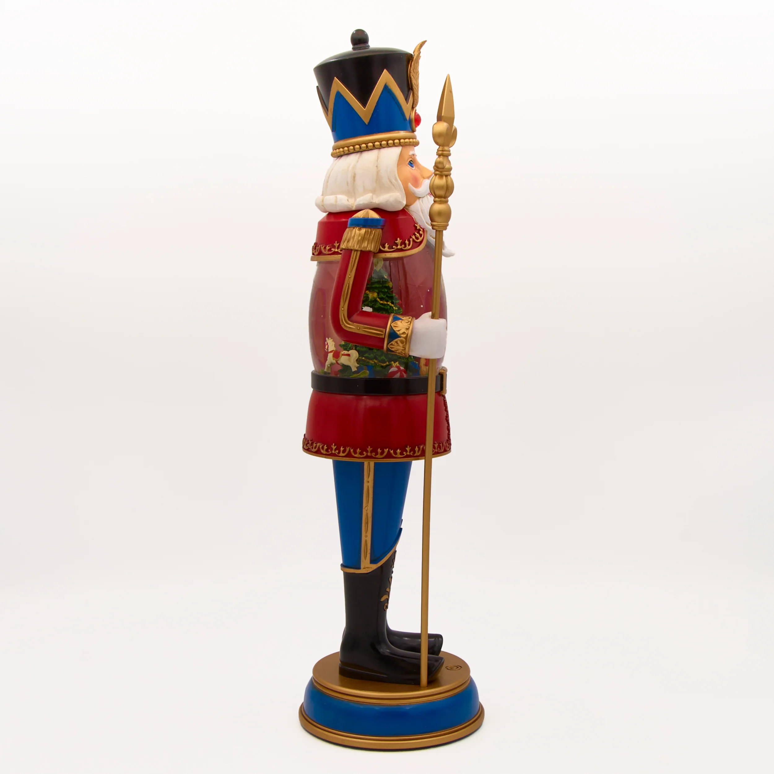 Confetti Lites Lighted Swirl Nutcracker Statue with Tree & Presents - Image 2