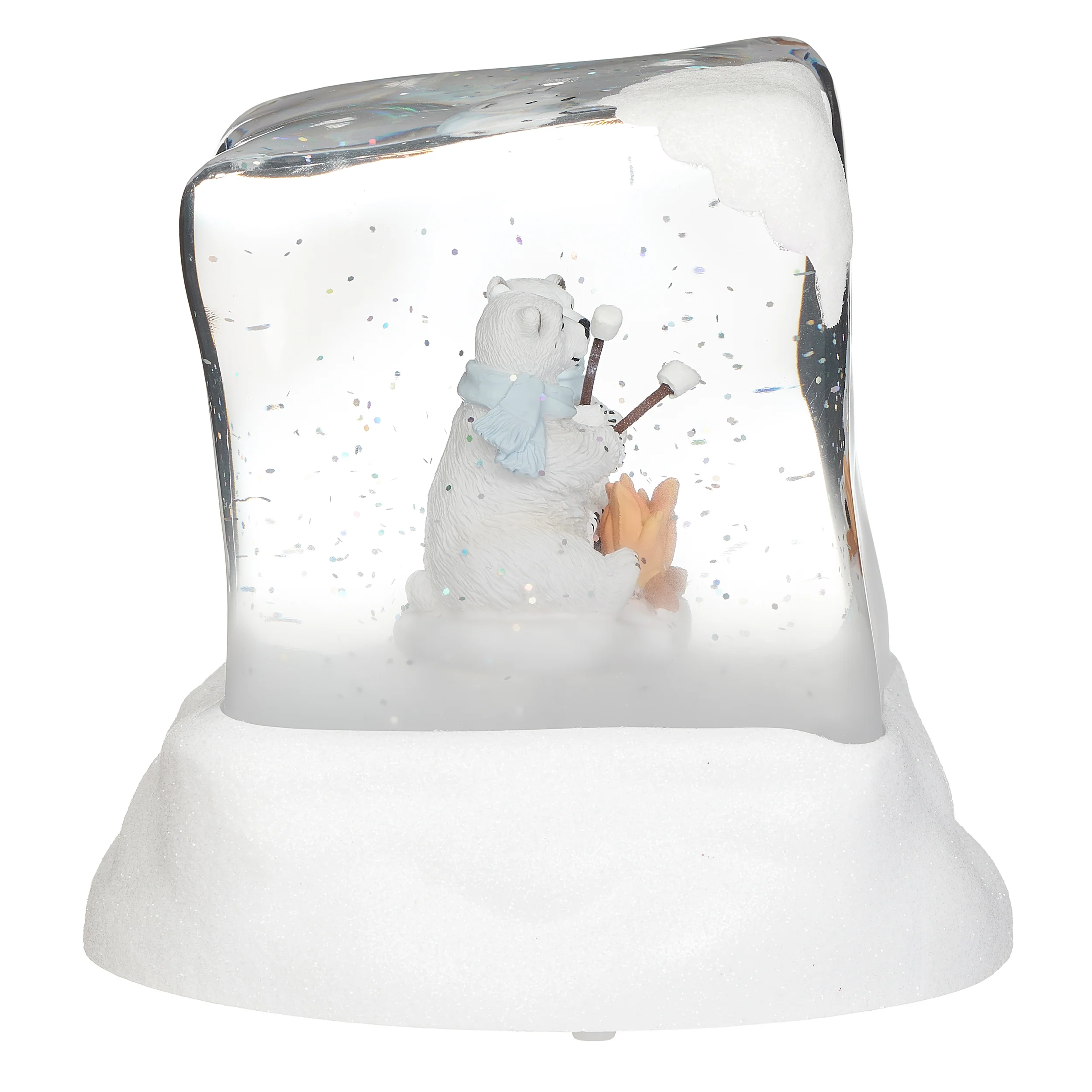 Confetti Lites Lighted Swirl Polar Bears Roasting Marshmallows - Image 3