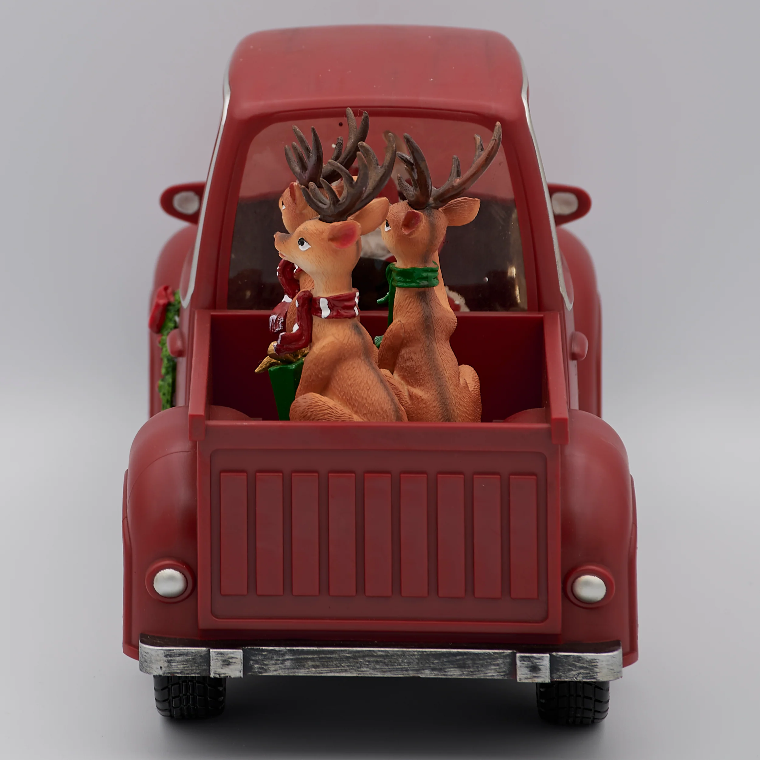 Confetti Lites Lighted Swirl Red Truck with Santa Driving & Reindeer - Image 5