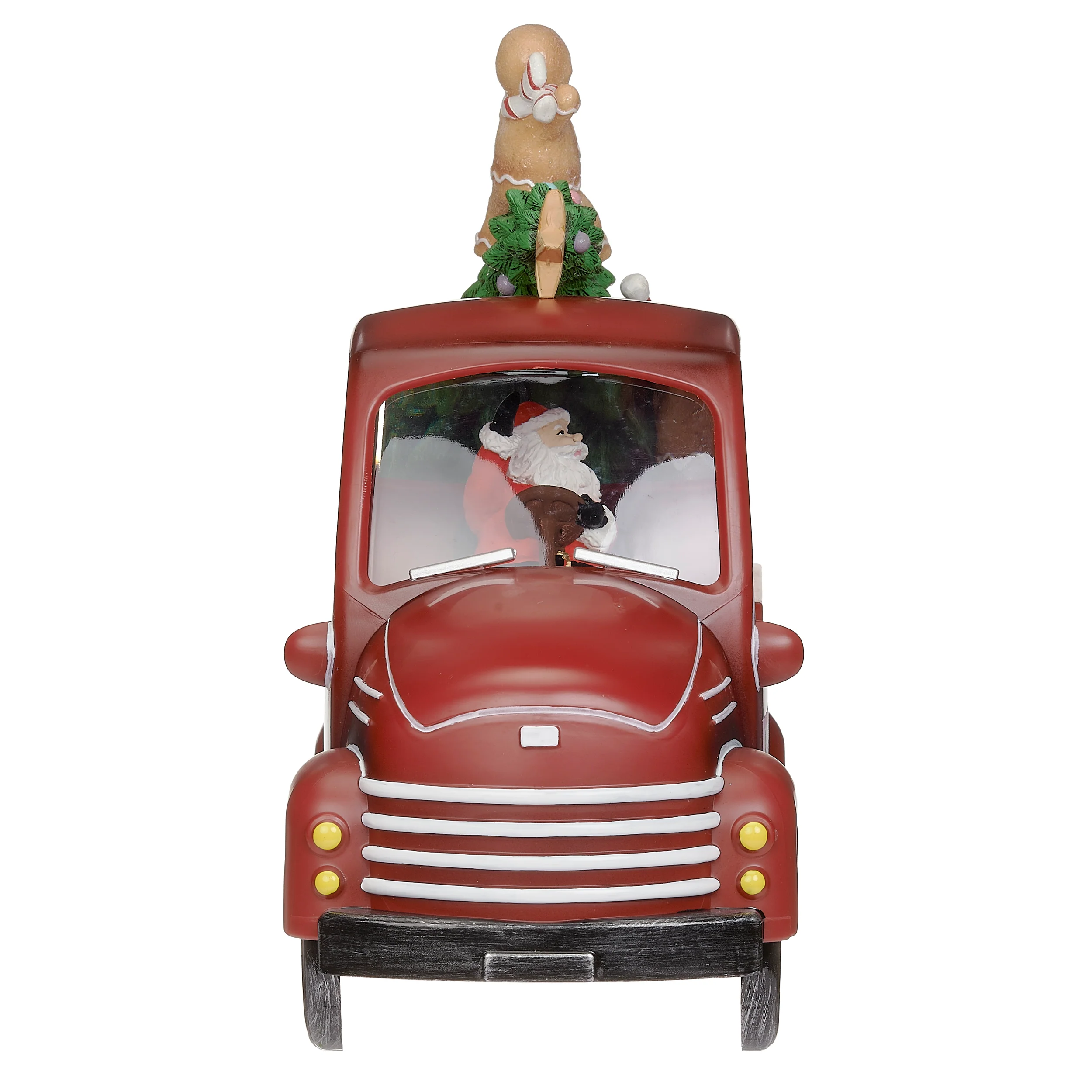 Confetti Lites Lighted Swirl Santa & Gingerbread Truck - Image 3