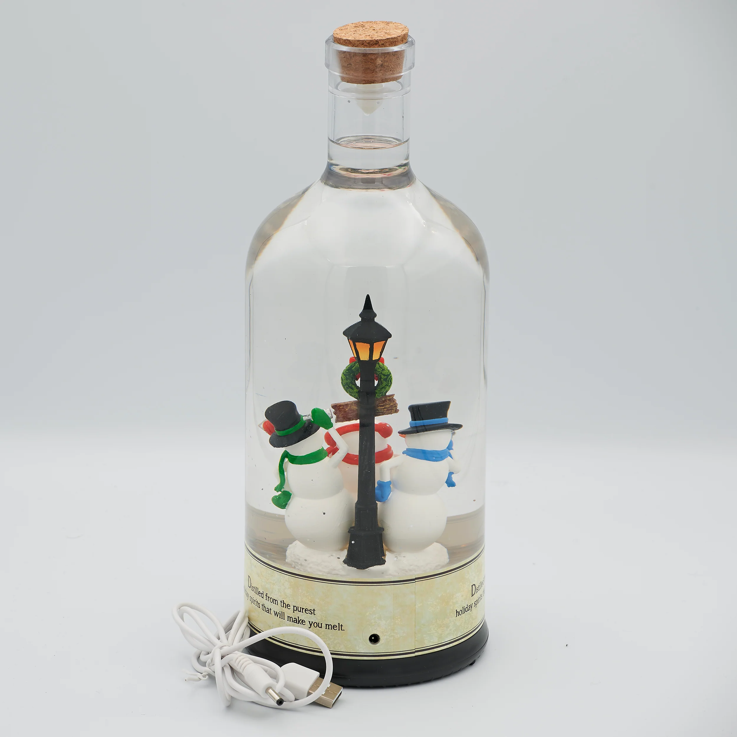 Confetti Lites Lighted Swirl Snowshoe Bottle - Image 2