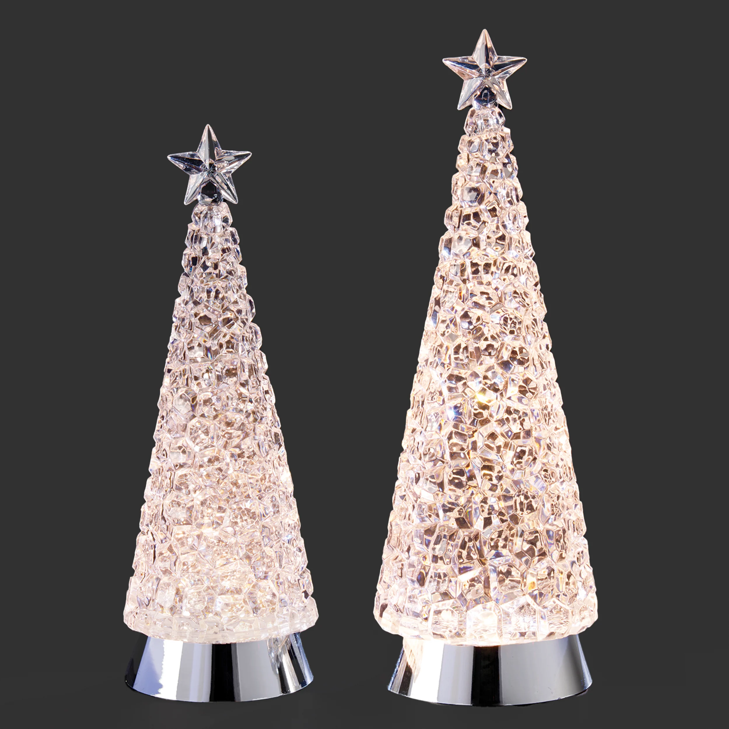 Confetti Lites Lighted Swirl Tree Set with a Cube Design