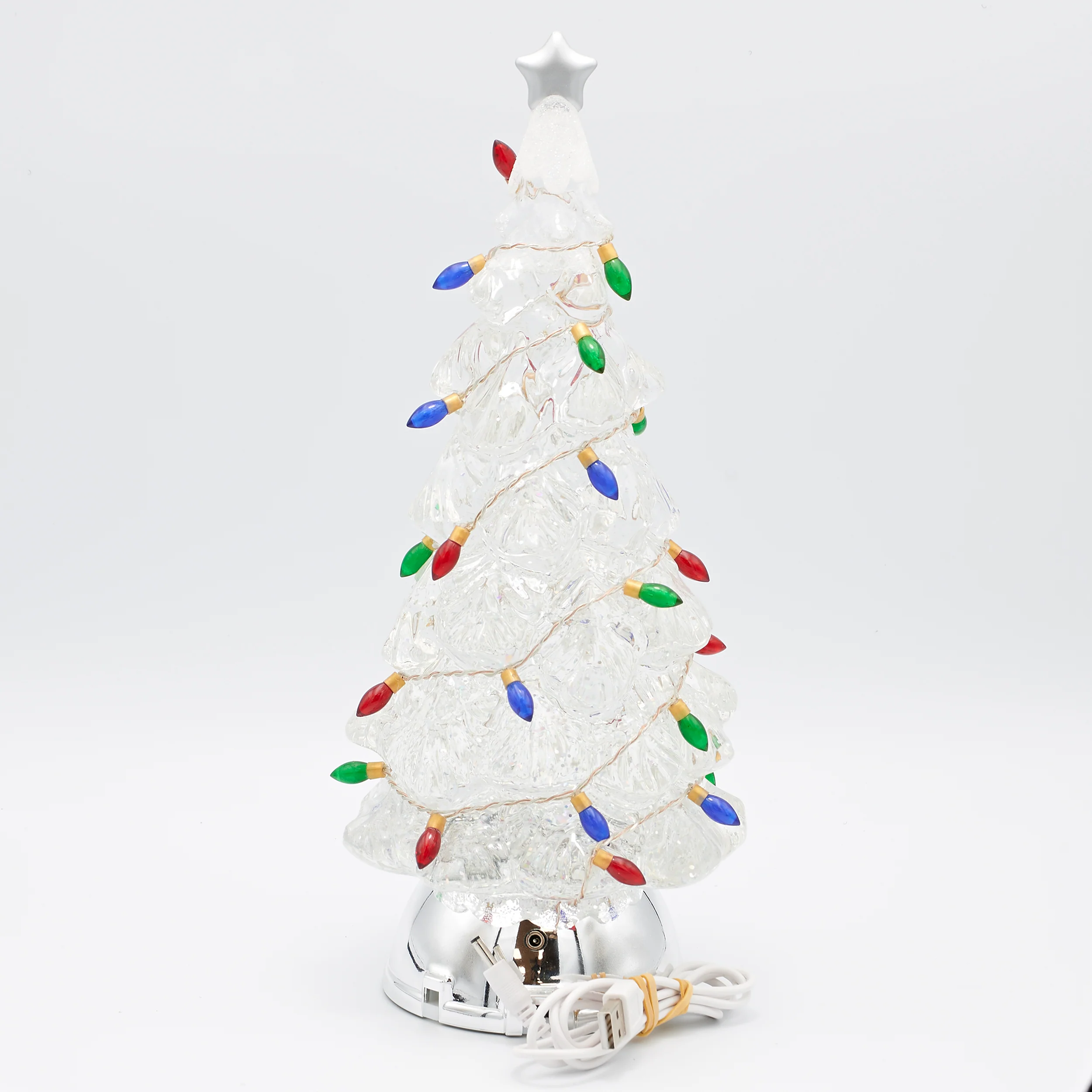 Confetti Lites Lighted Swirl Tree with Multi Colored Bulbs - Image 2