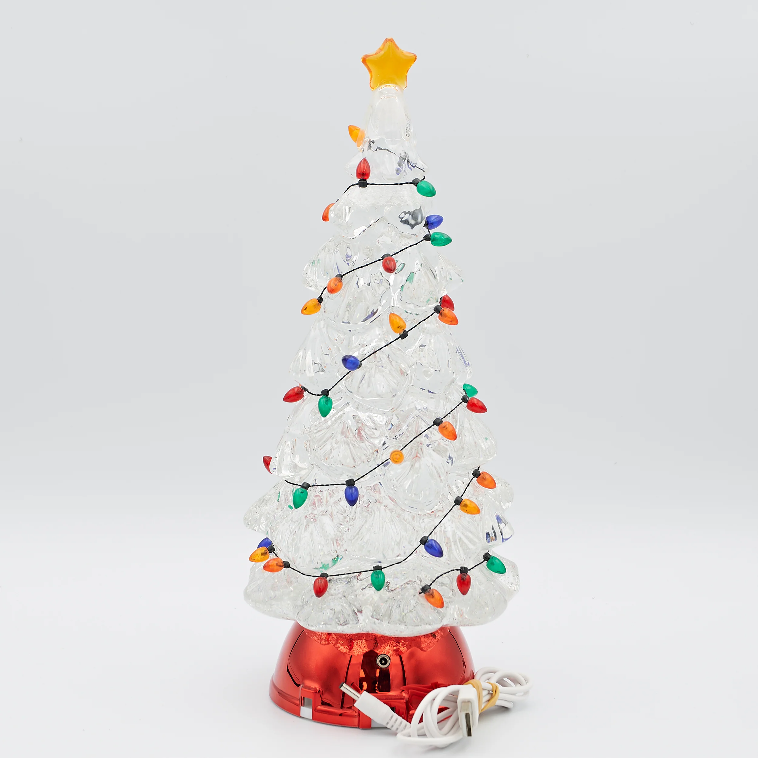 Confetti Lites Lighted Swirl Tree with Multi-Colored Bulbs - Image 3