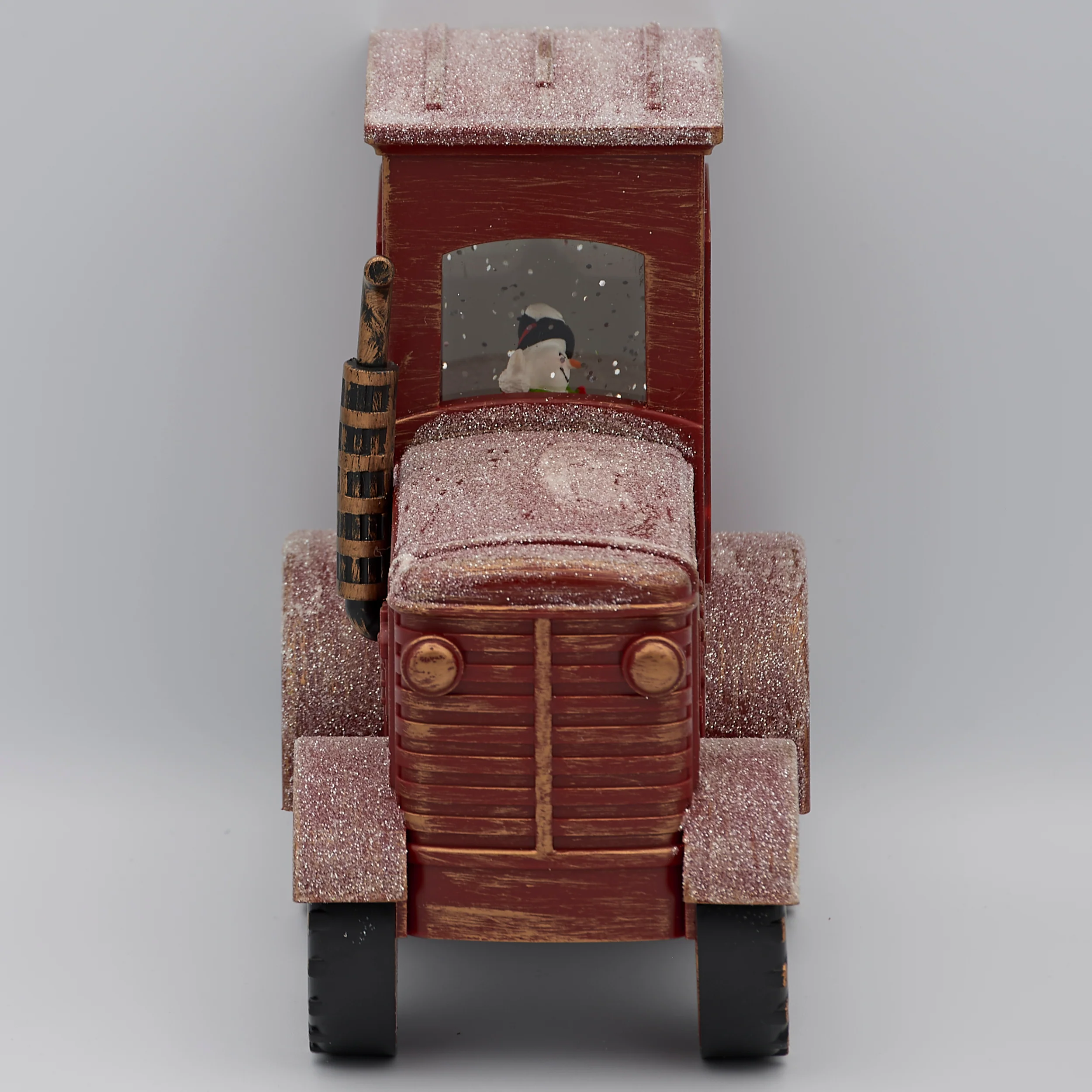 Confetti Lites Lighted Swirl Vintage Tractor with Snowman Driver - Image 2