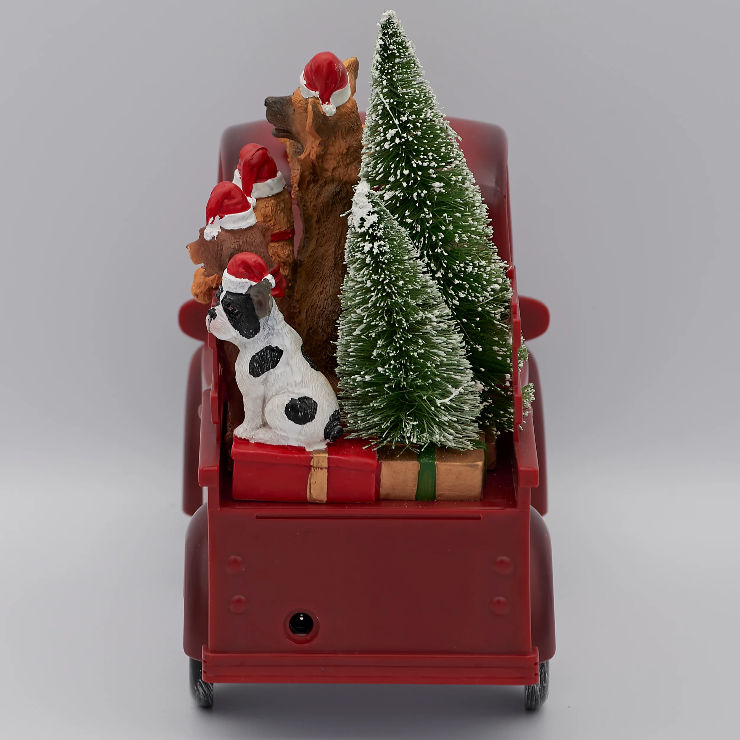 Confetti Lites Lighted Swirl Vintage Truck with Santa & Festive Pups - Image 5