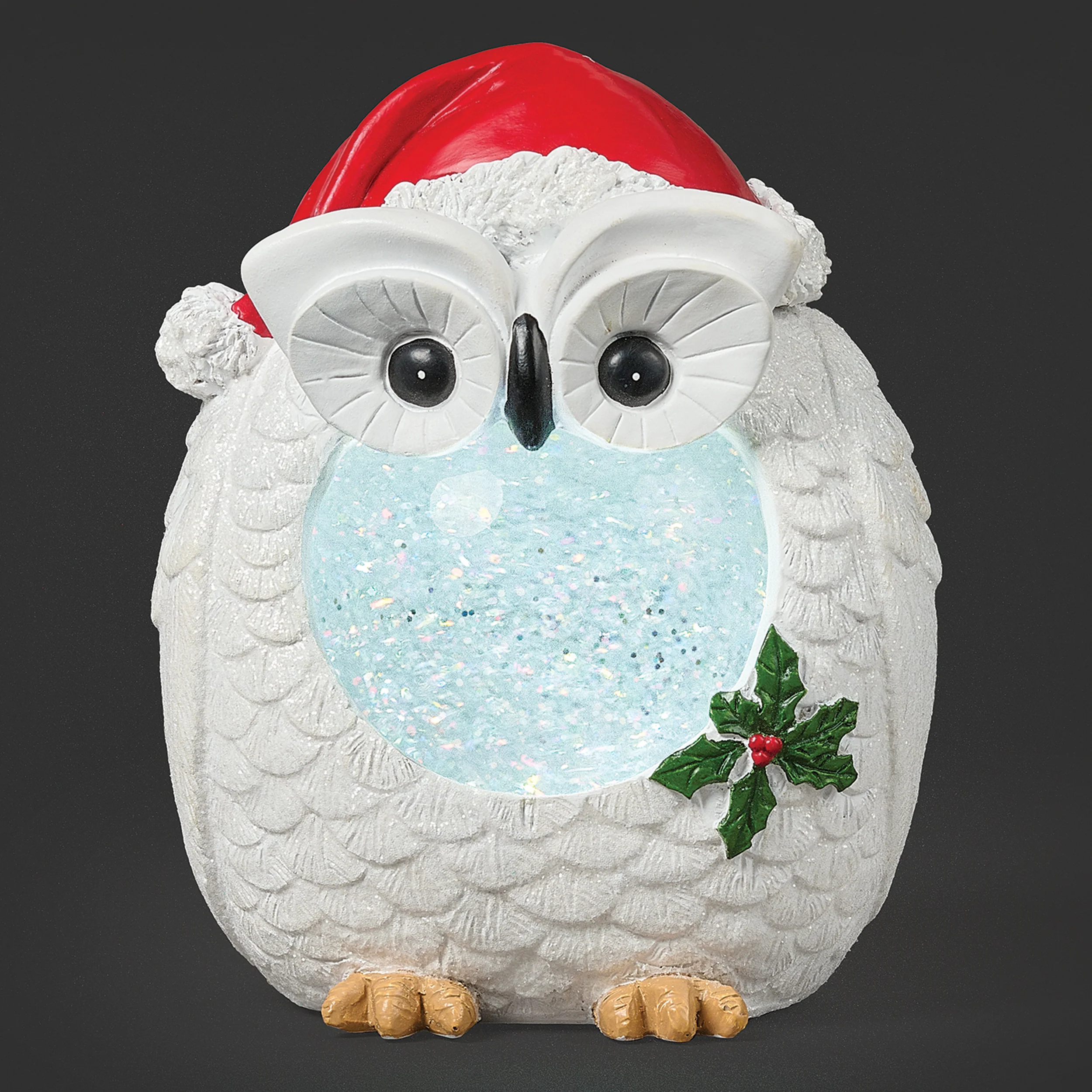 Confetti Lites Lighted Swirl White Owl