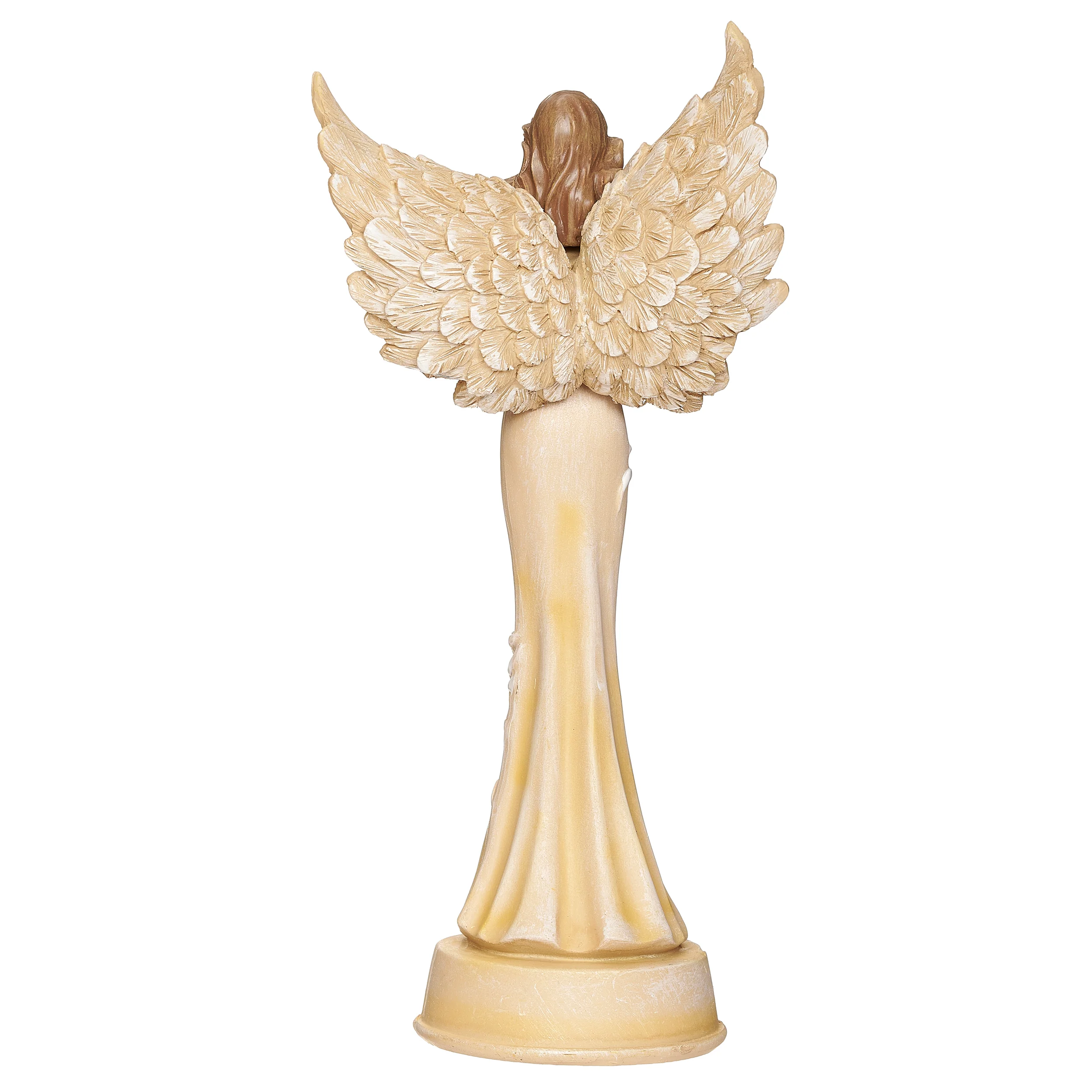 Memorial Angel Holding a Cross - Image 4