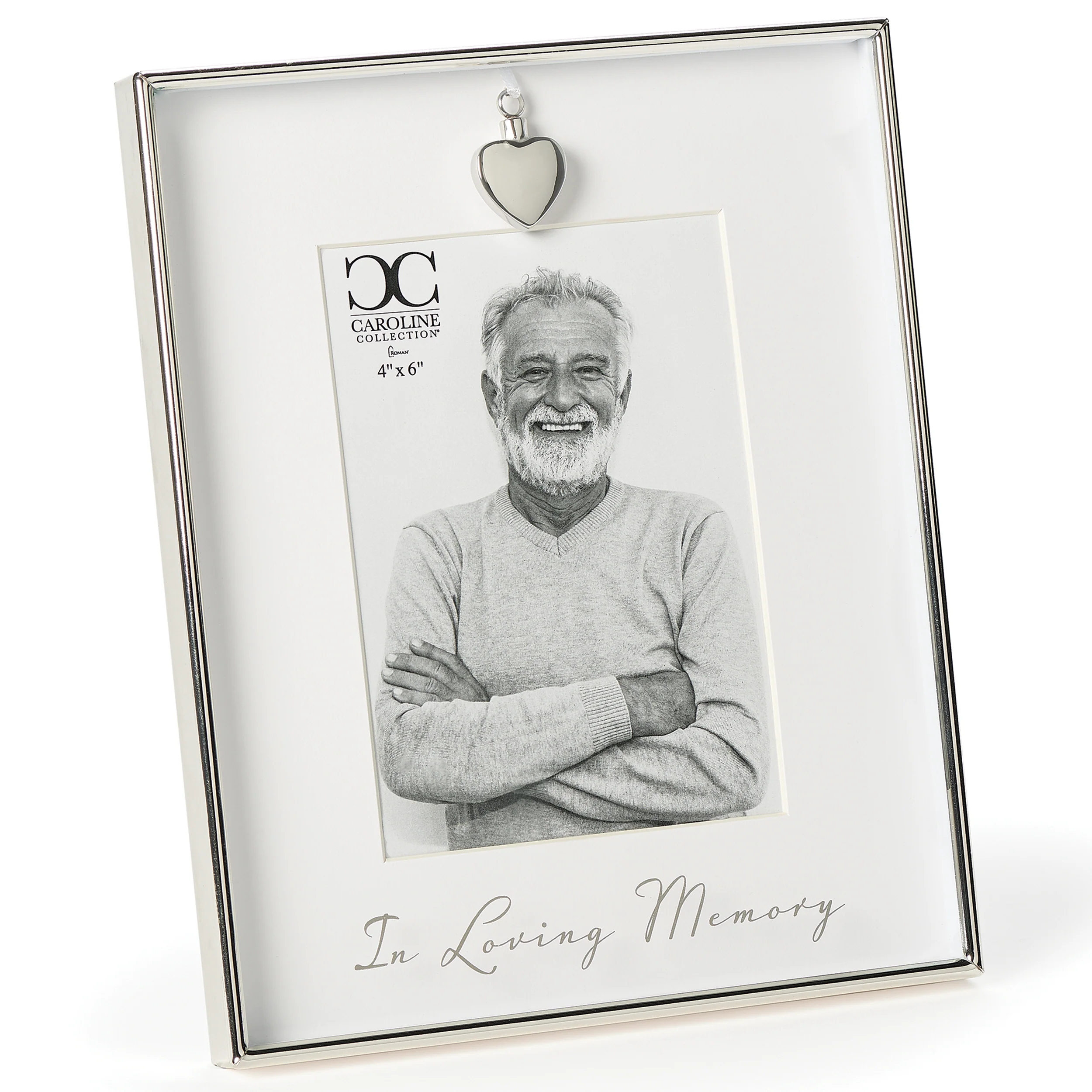 Caroline Collection Memorial Frame with Heart Urn
