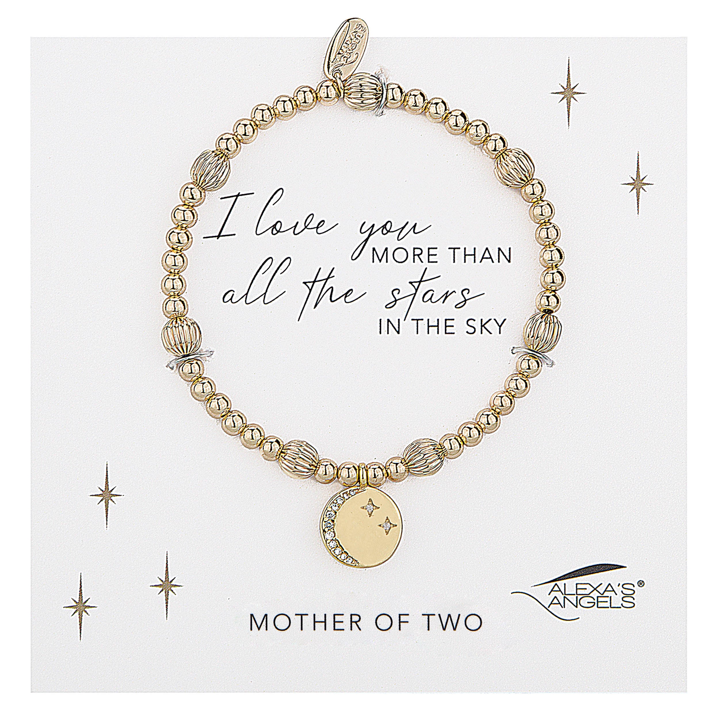 Alexa's Angels Moon & Stars Family Bracelet - Image 3