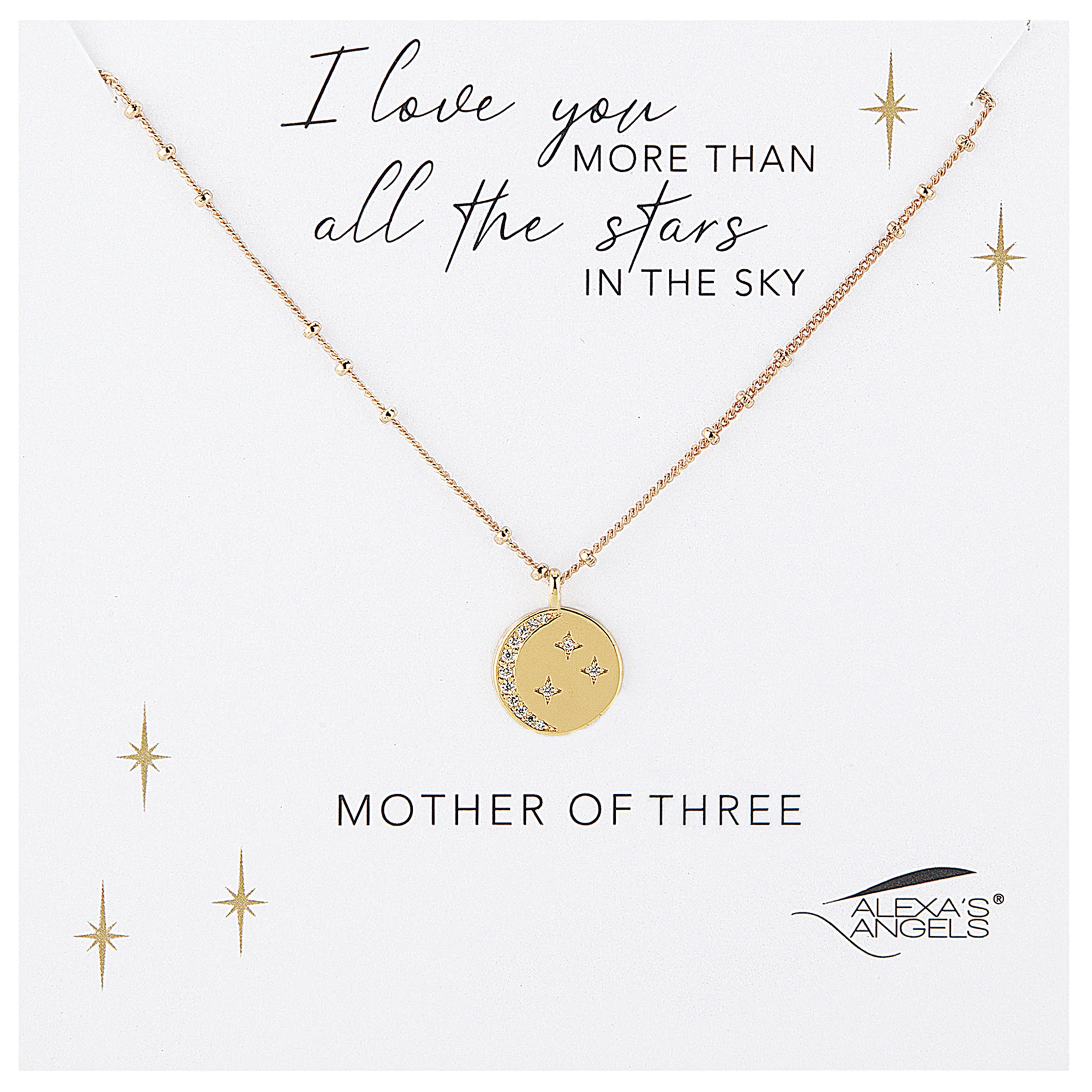 Alexa's Angels Moon & Stars Family Necklace - Image 5