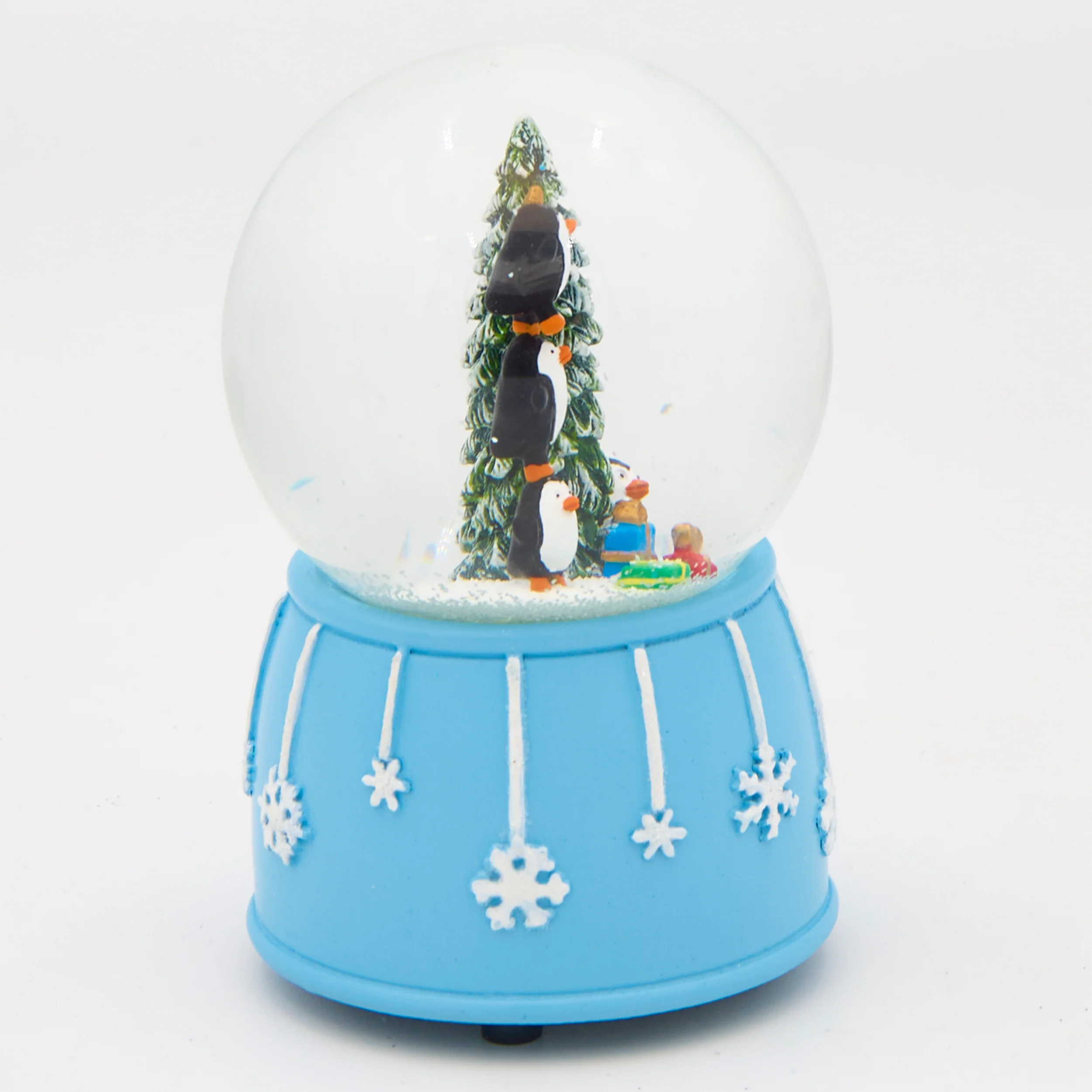Glitterdome Musical Penguins Decorating Tree - "O' Christmas Tree" Tune - Image 2