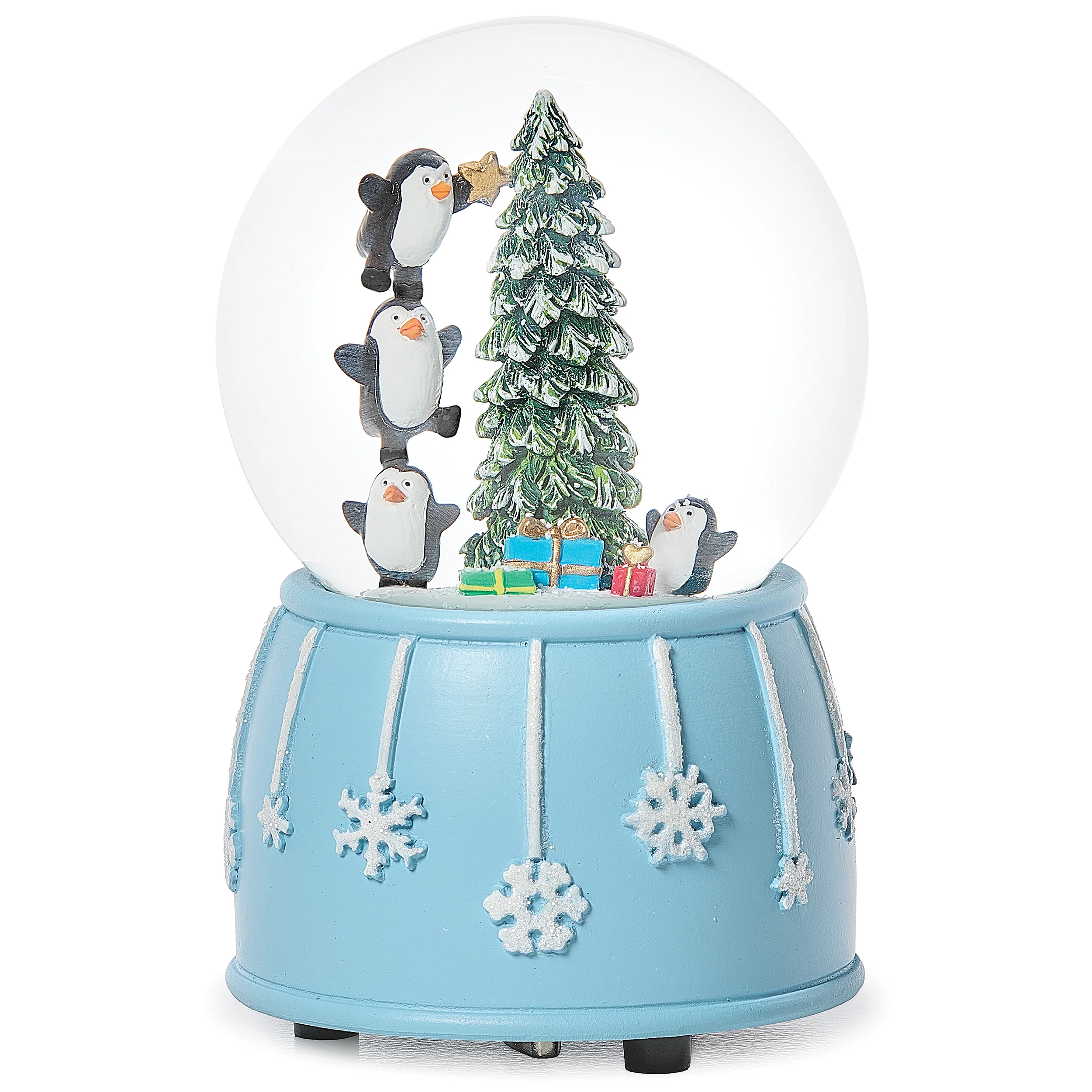 Glitterdome Musical Penguins Decorating Tree - "O' Christmas Tree" Tune - Image 3
