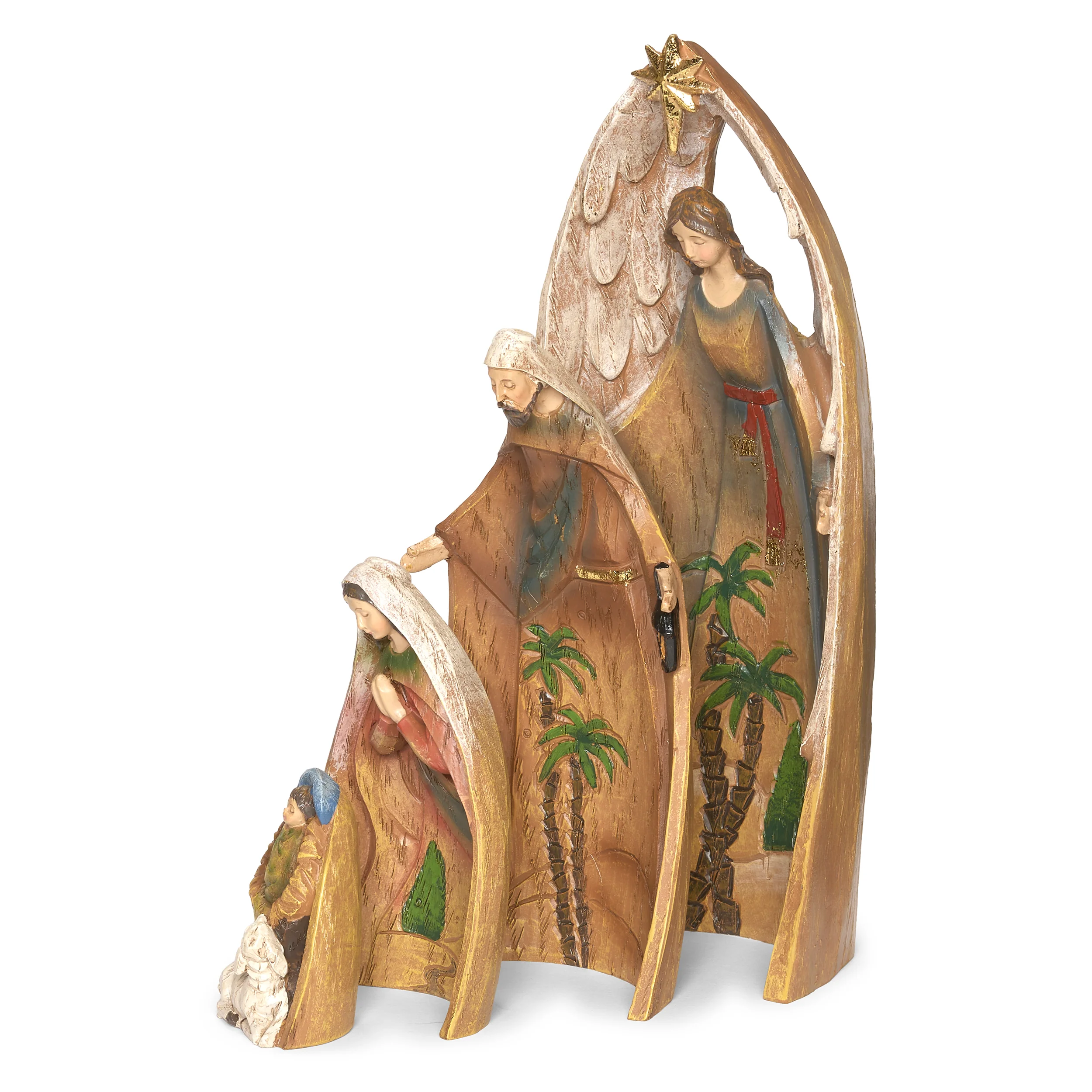 Nesting Angel and Holy Family Nativity Set - Image 3
