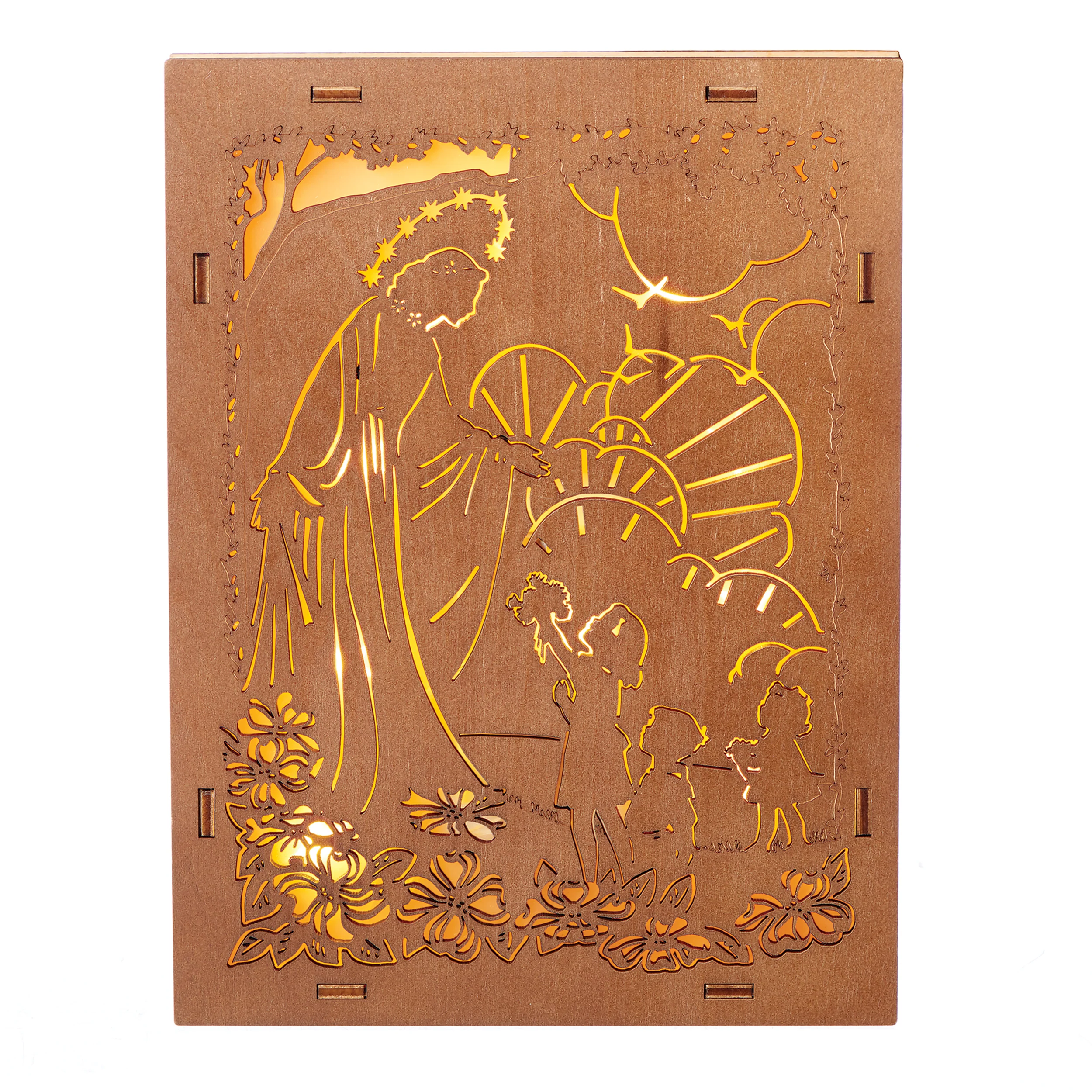 Our Lady of Fatima Laser Cut Table Decor