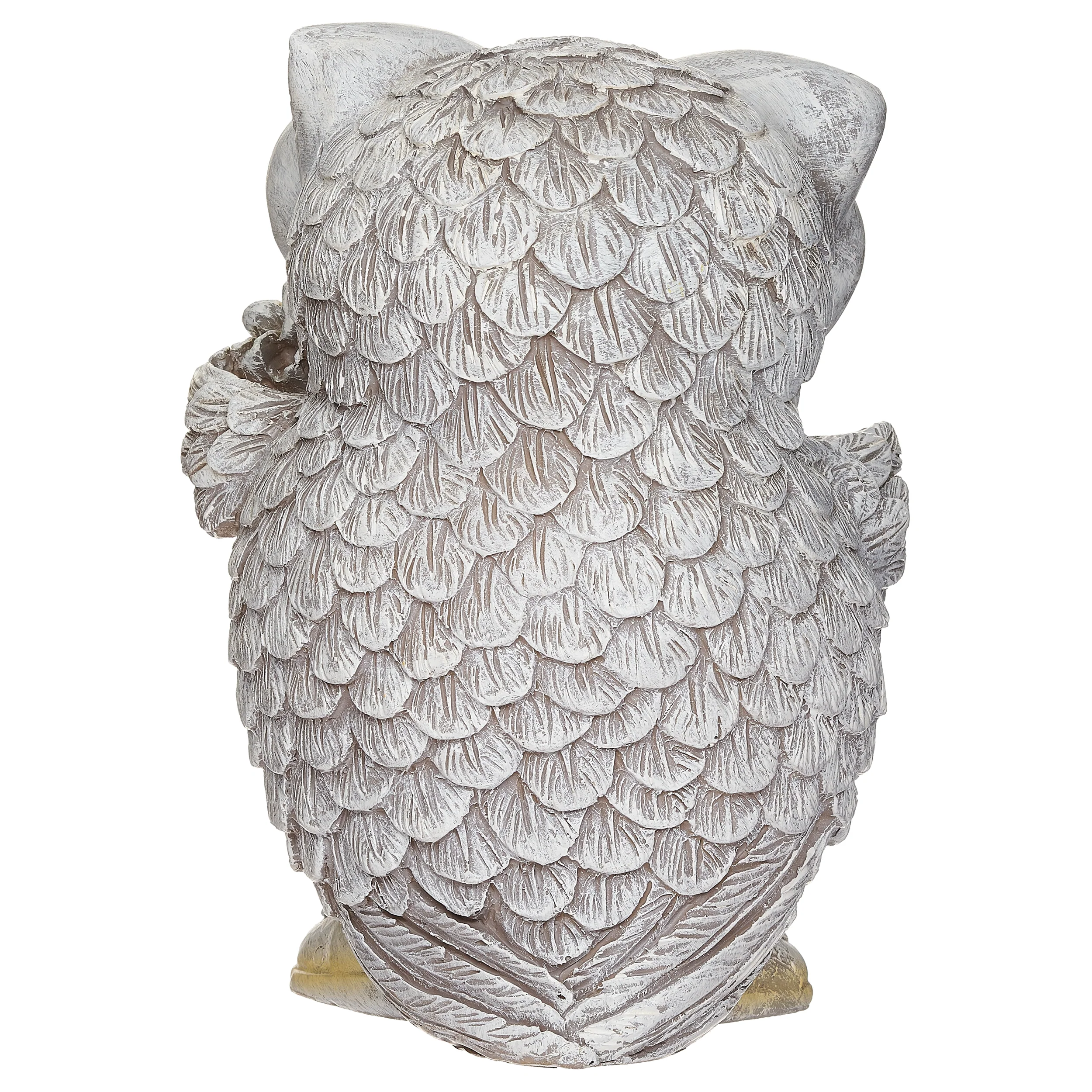 Pudgy Pals Owl in Rain Boots Garden Statue - Image 3