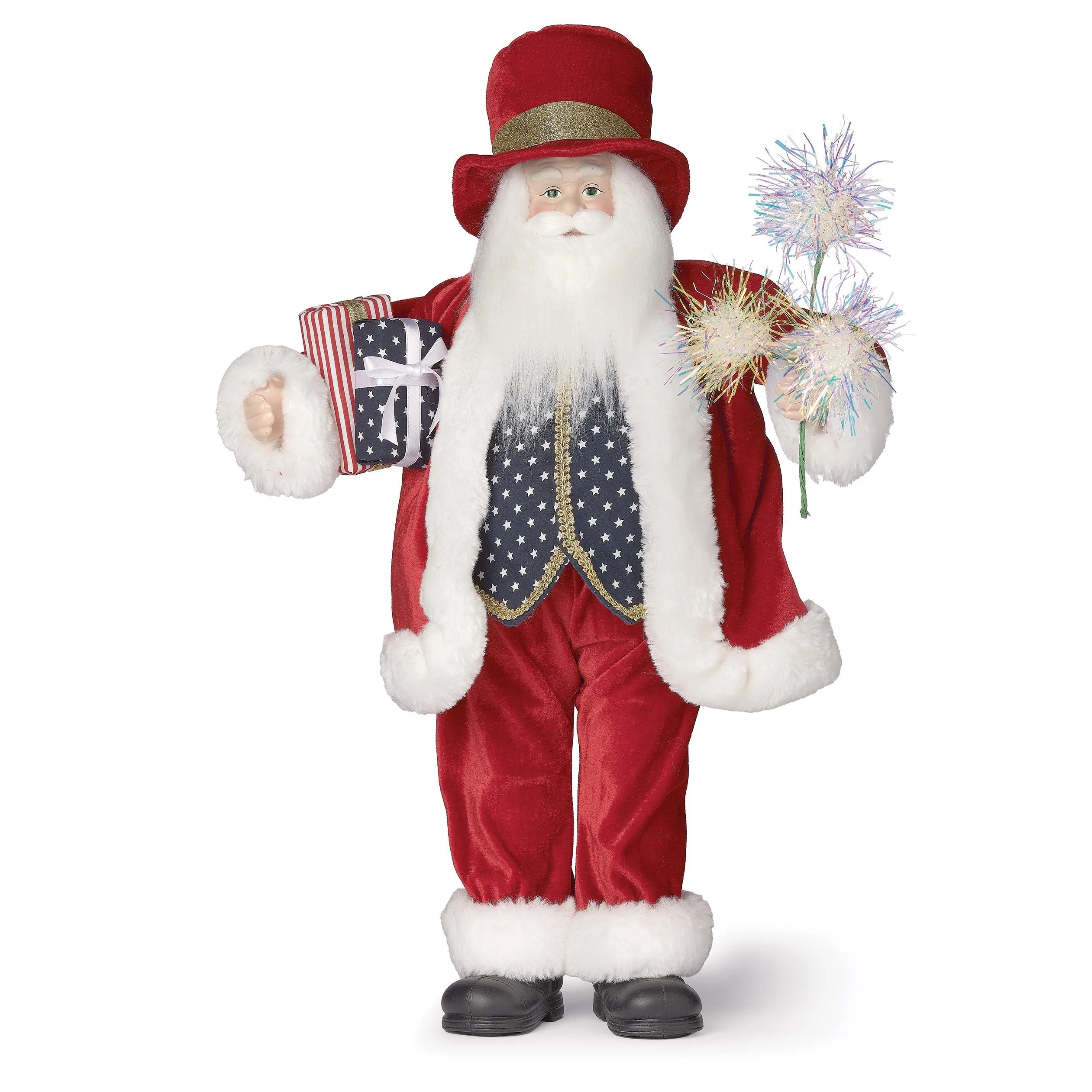 Patriotic Santa Figure