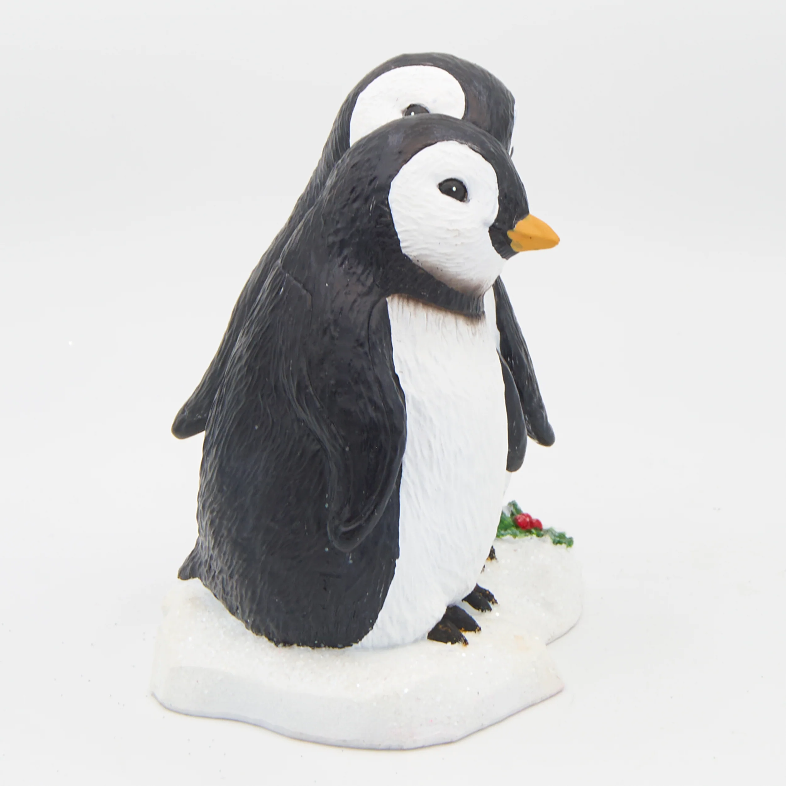 Penguin Couple on Snow Figure - Image 2