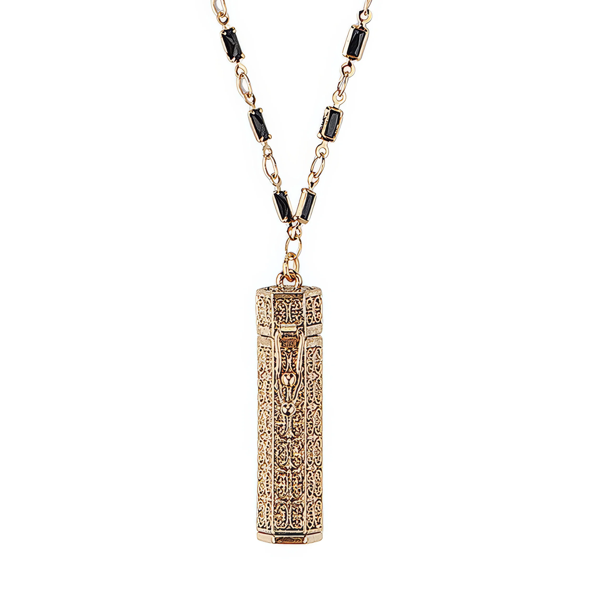 Alexa's Angels Whispers of Faith Prayer Box Necklace – Black Beads - Image 2