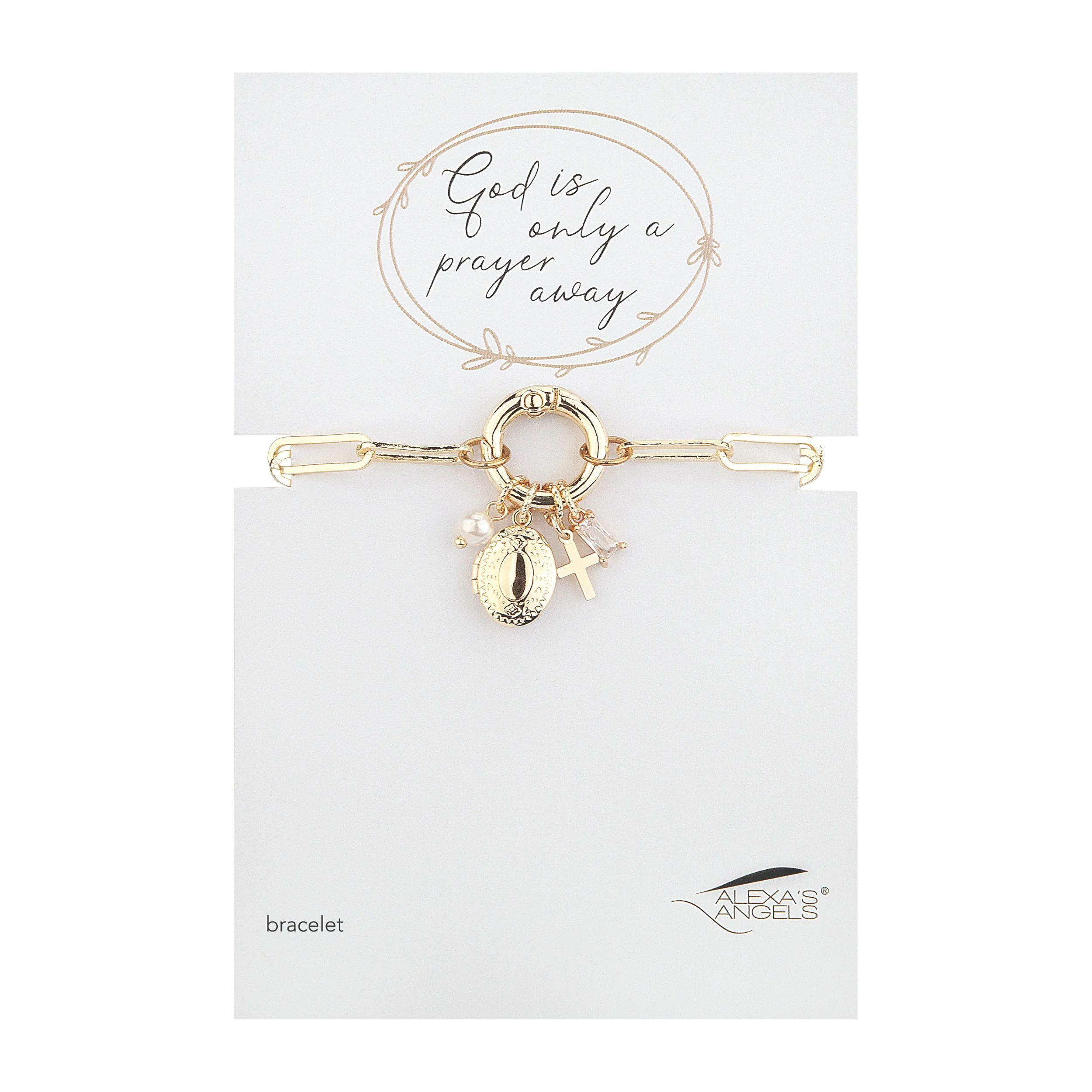 Alexa's Angels Prayer Locket Bracelet - Image 2