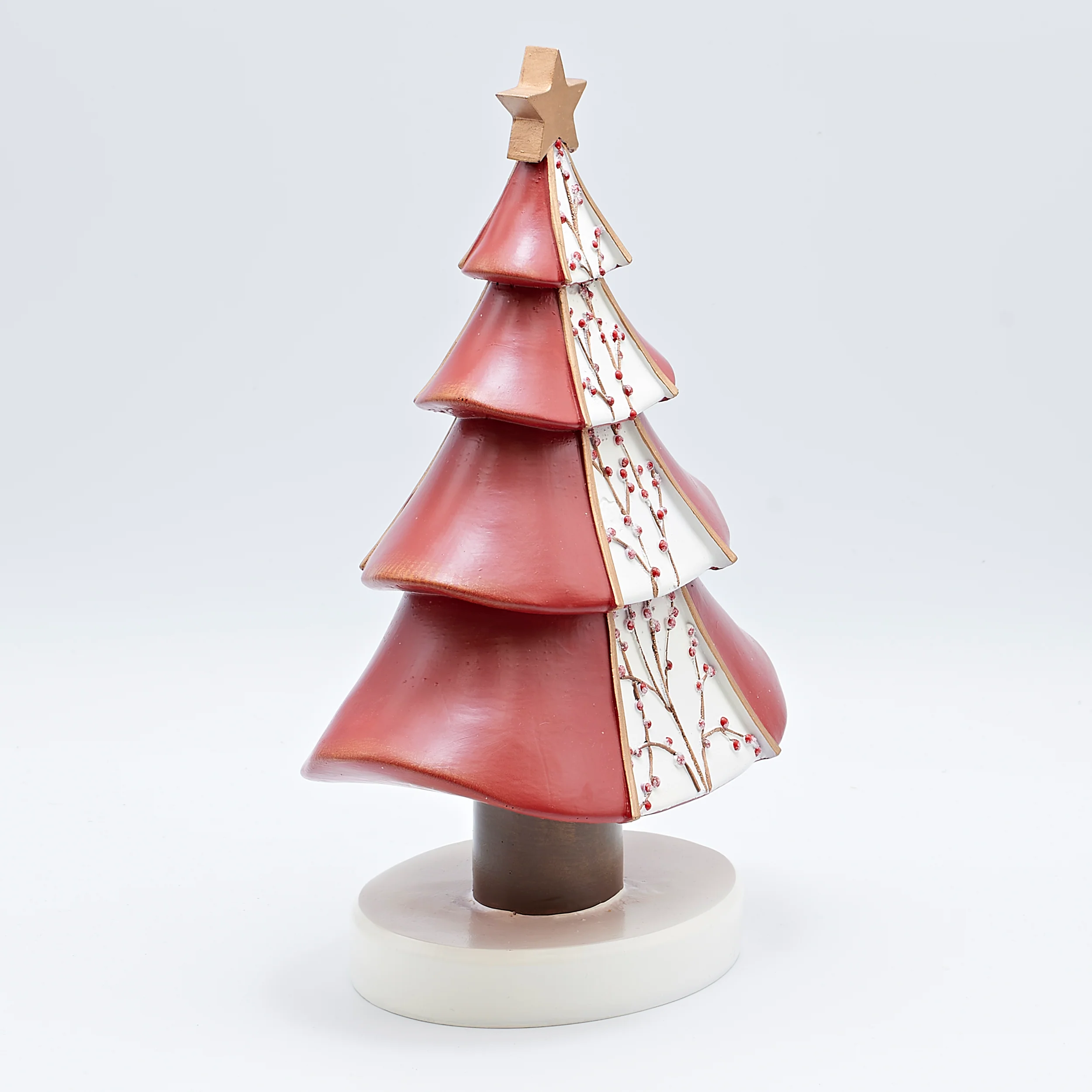 Red Berry Christmas Tree Figure - Image 2