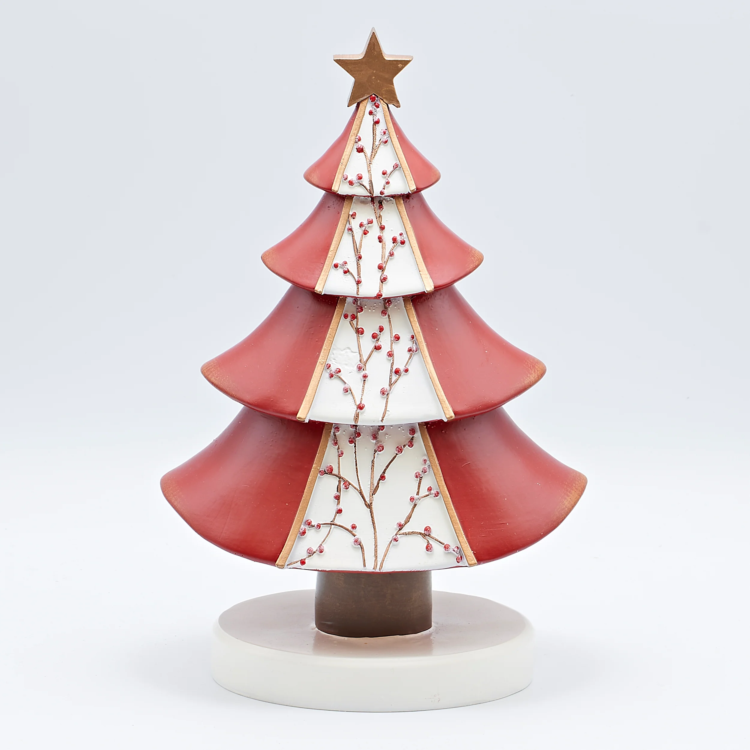Red Berry Christmas Tree Figure - Image 3