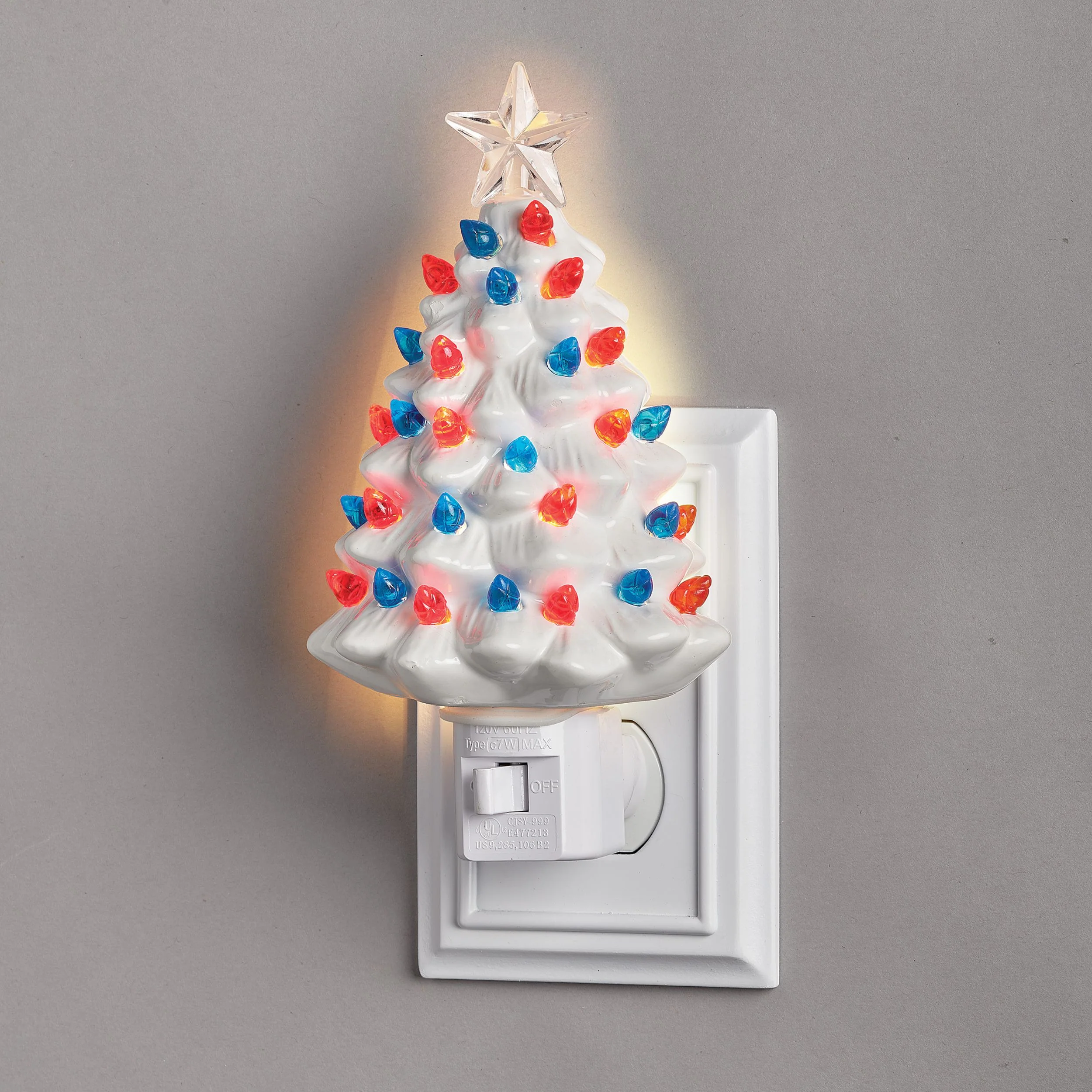 Roman Lights Red, White, & Blue Tree Night-Light - Image 2