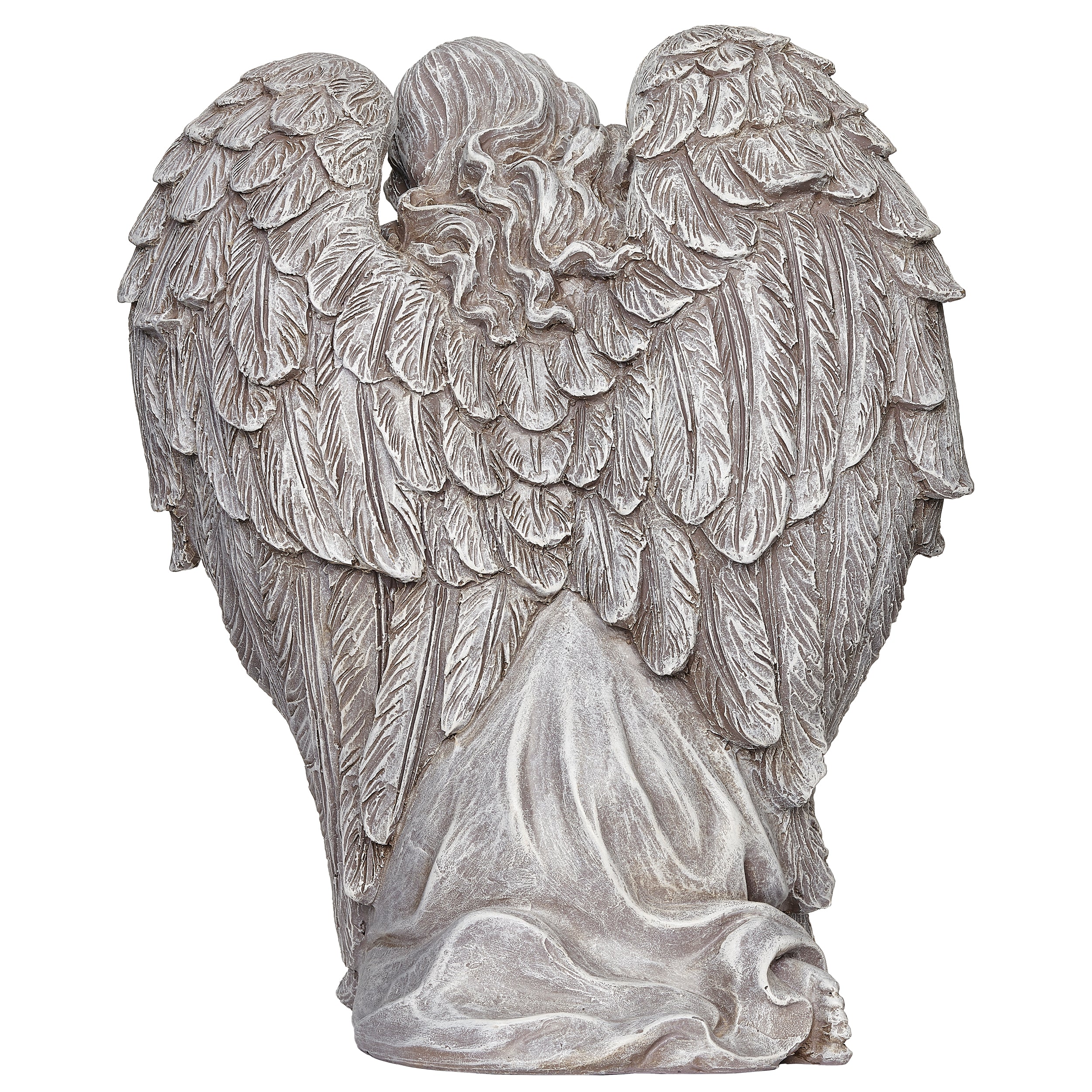 Kneeling Angel Garden Statue with Butterflies - Image 3