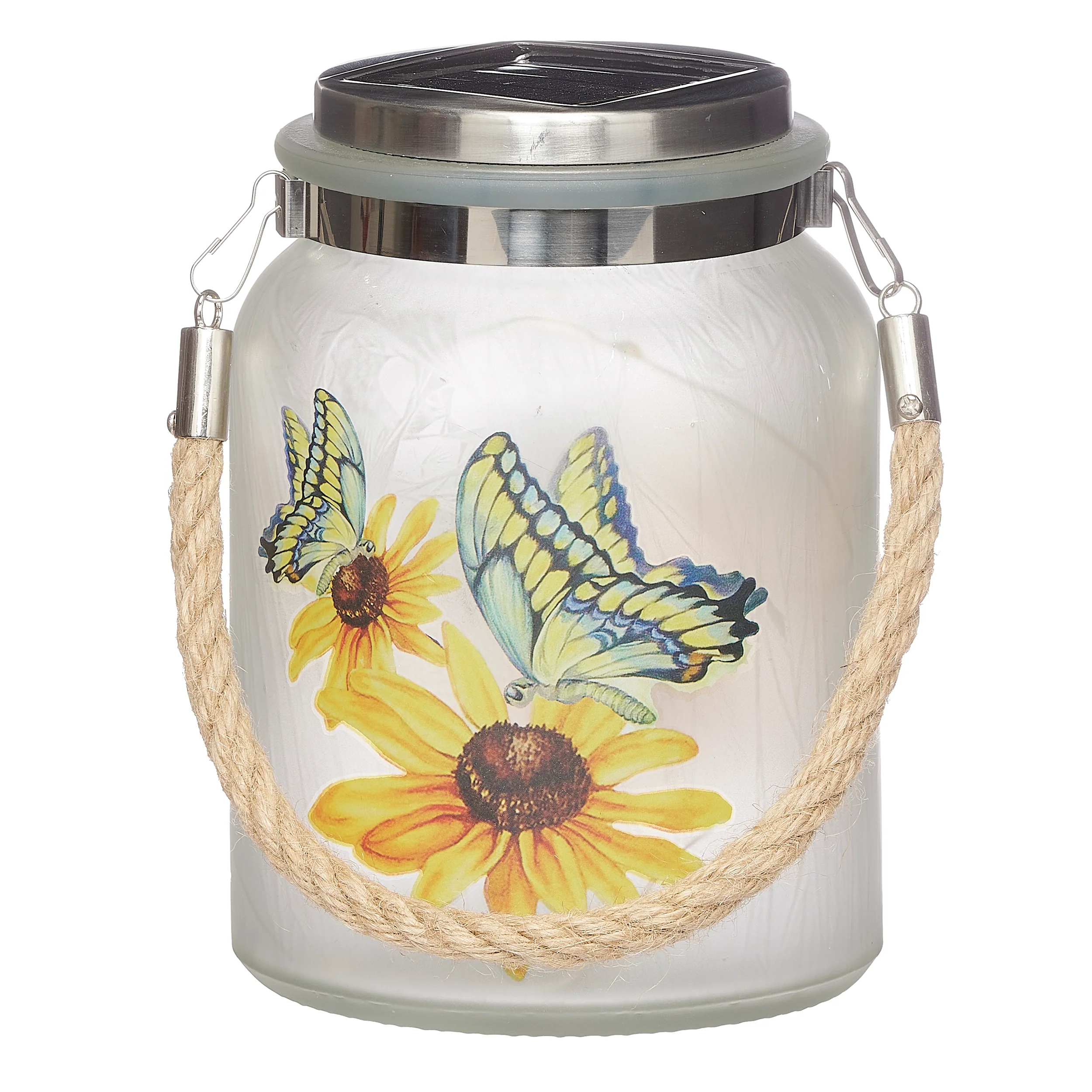 Solar-Powered Nature Jar Garden Light with Stake - Image 8