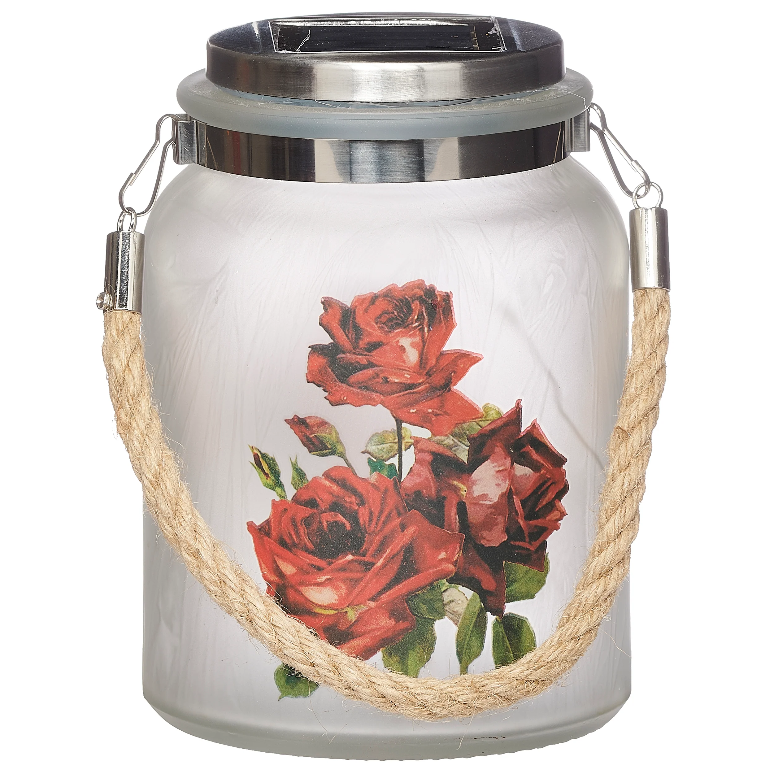 Solar-Powered Nature Jar Garden Light with Stake - Image 9