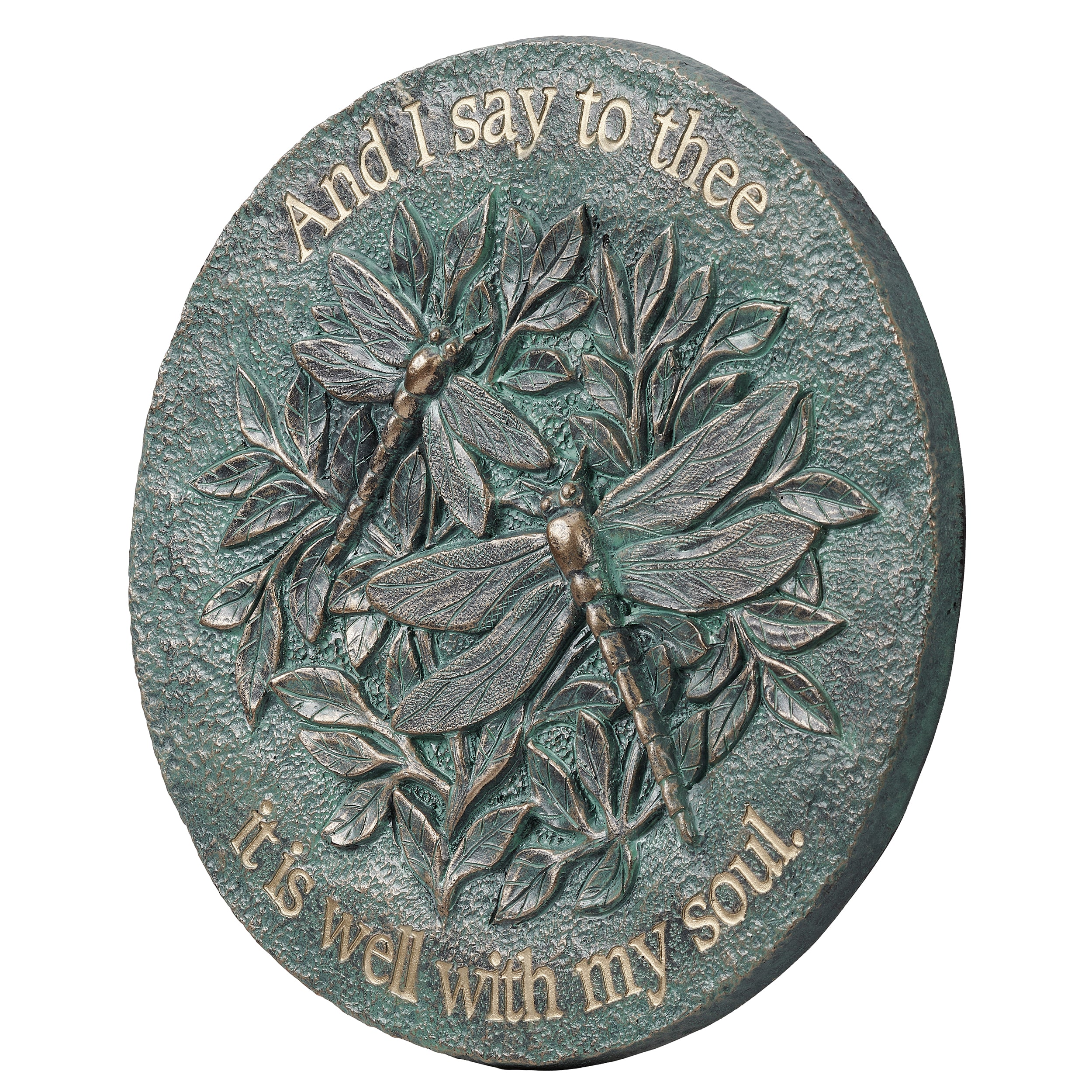 It Is Well Dragonfly Garden Stone - Image 3