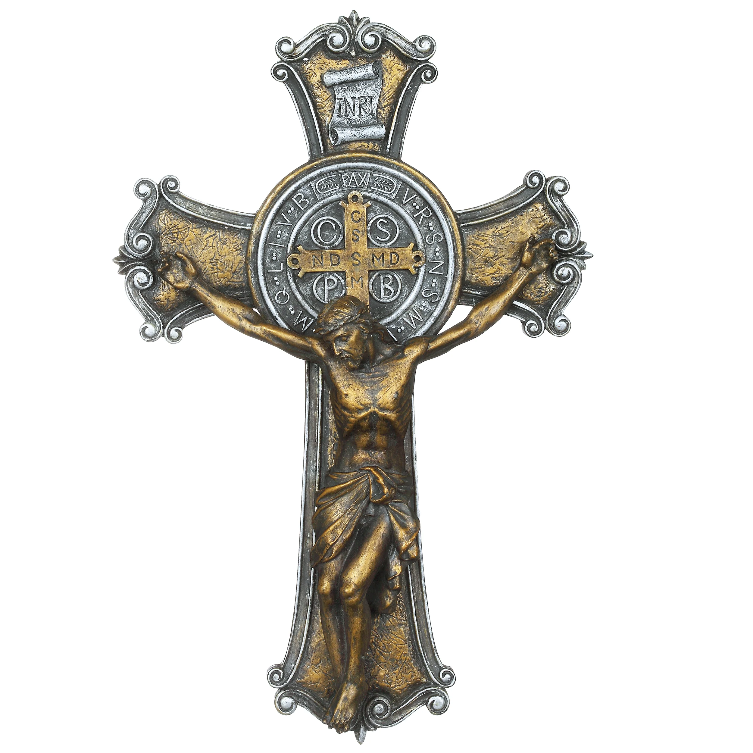 Joseph's Studio St. Benedict Two-Tone Crucifix - Image 2