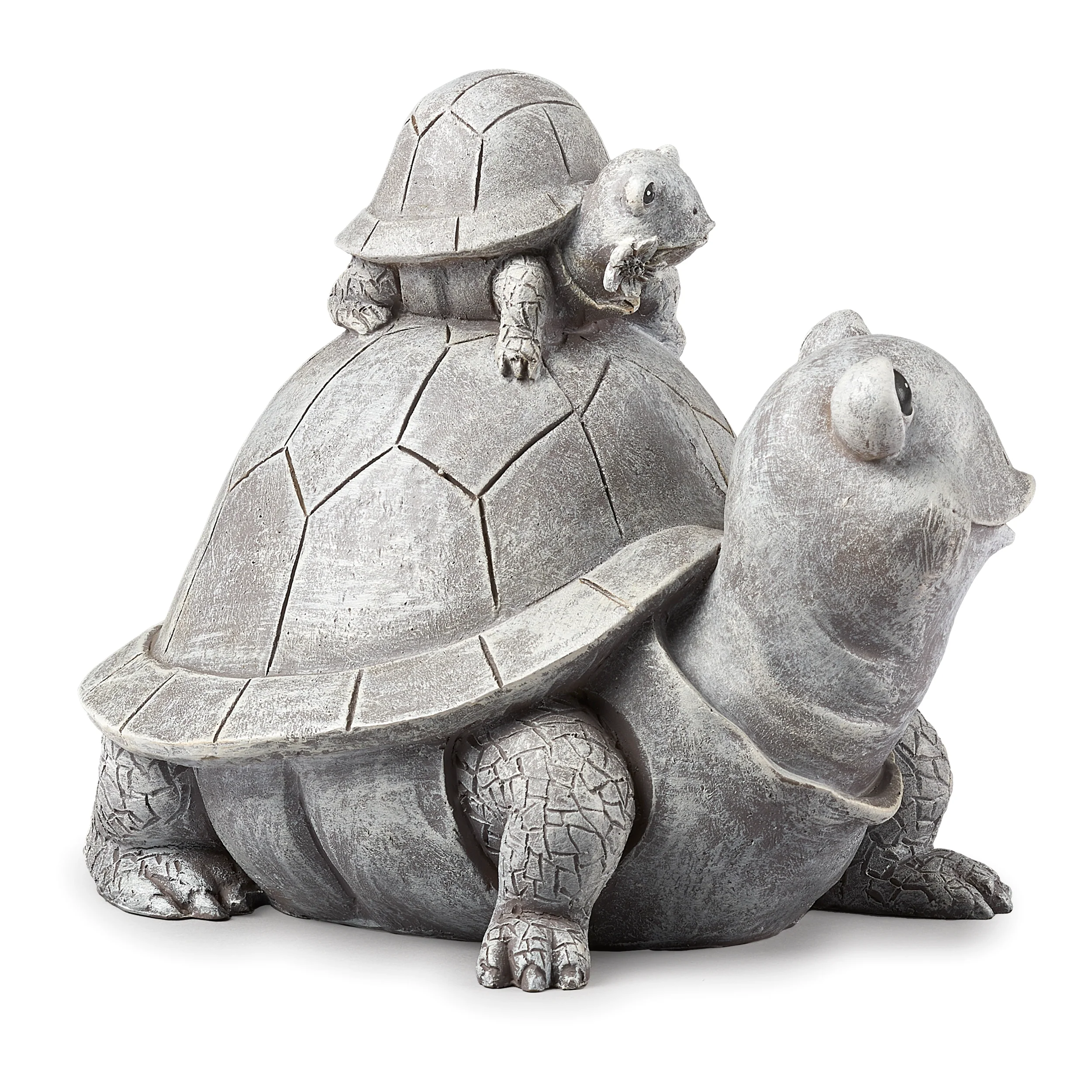 Pudgy Pals Mama Turtle & Baby Garden Statue - Image 2