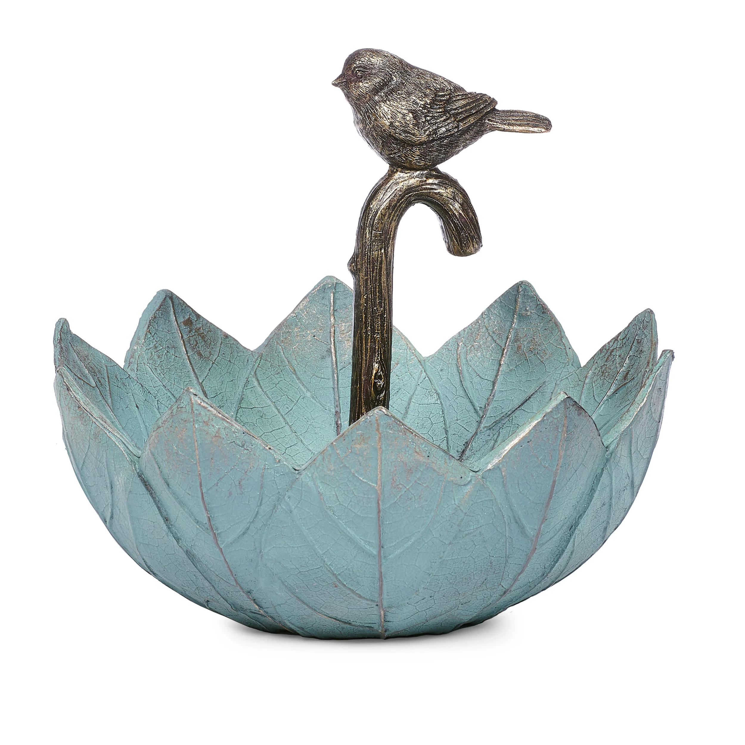 Umbrella Bird Feeder with Perched Bird - Image 3