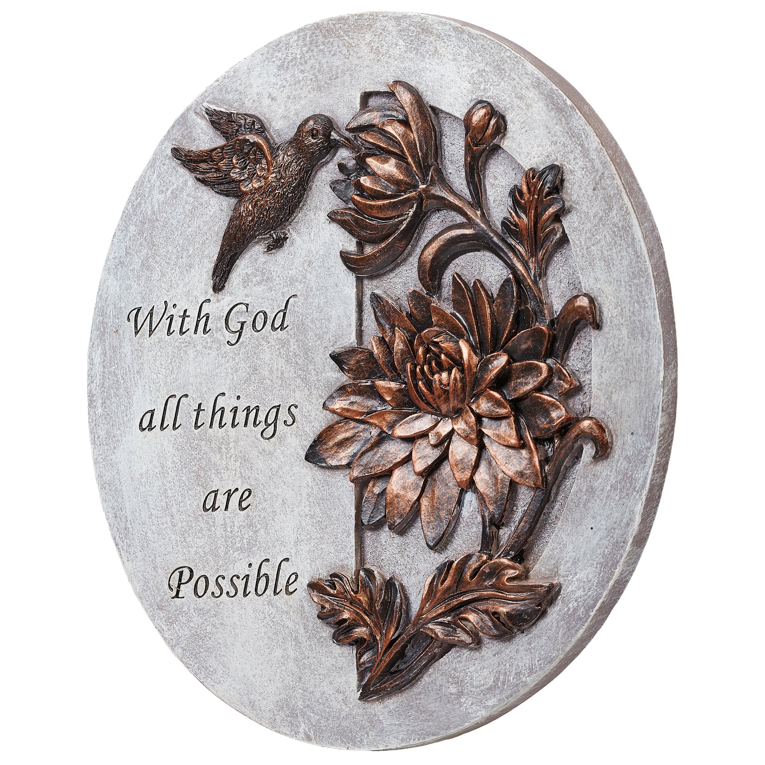 "With God all things are Possible" Garden Stone - Image 3
